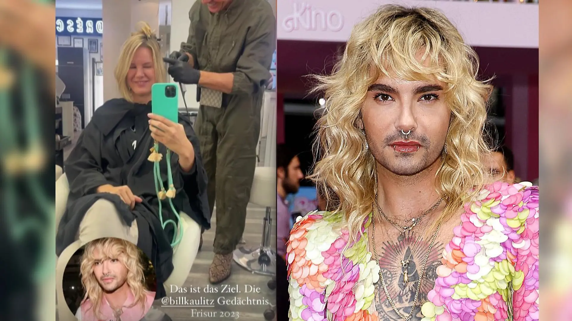 Monica Meier-Ivancan im Friseursalon: Sie möchte aussehen wie Bill Kaulitz.