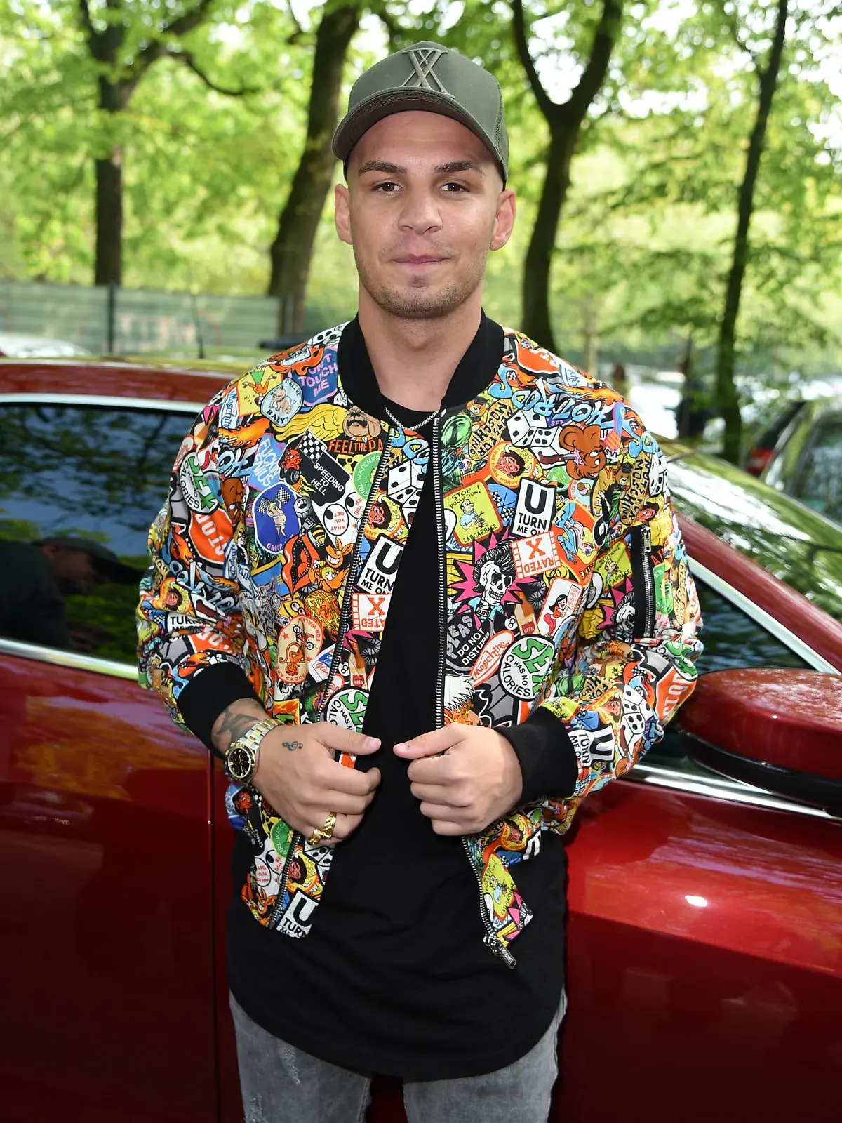  Pietro Lombardi beim BILD Renntag auf der Trabrennbahn in Gelsenkirchen am 01.05.2019 *** Pietro Lombardi at the BILD race day at the trotting track in Gelsenkirchen on 01 05 2019