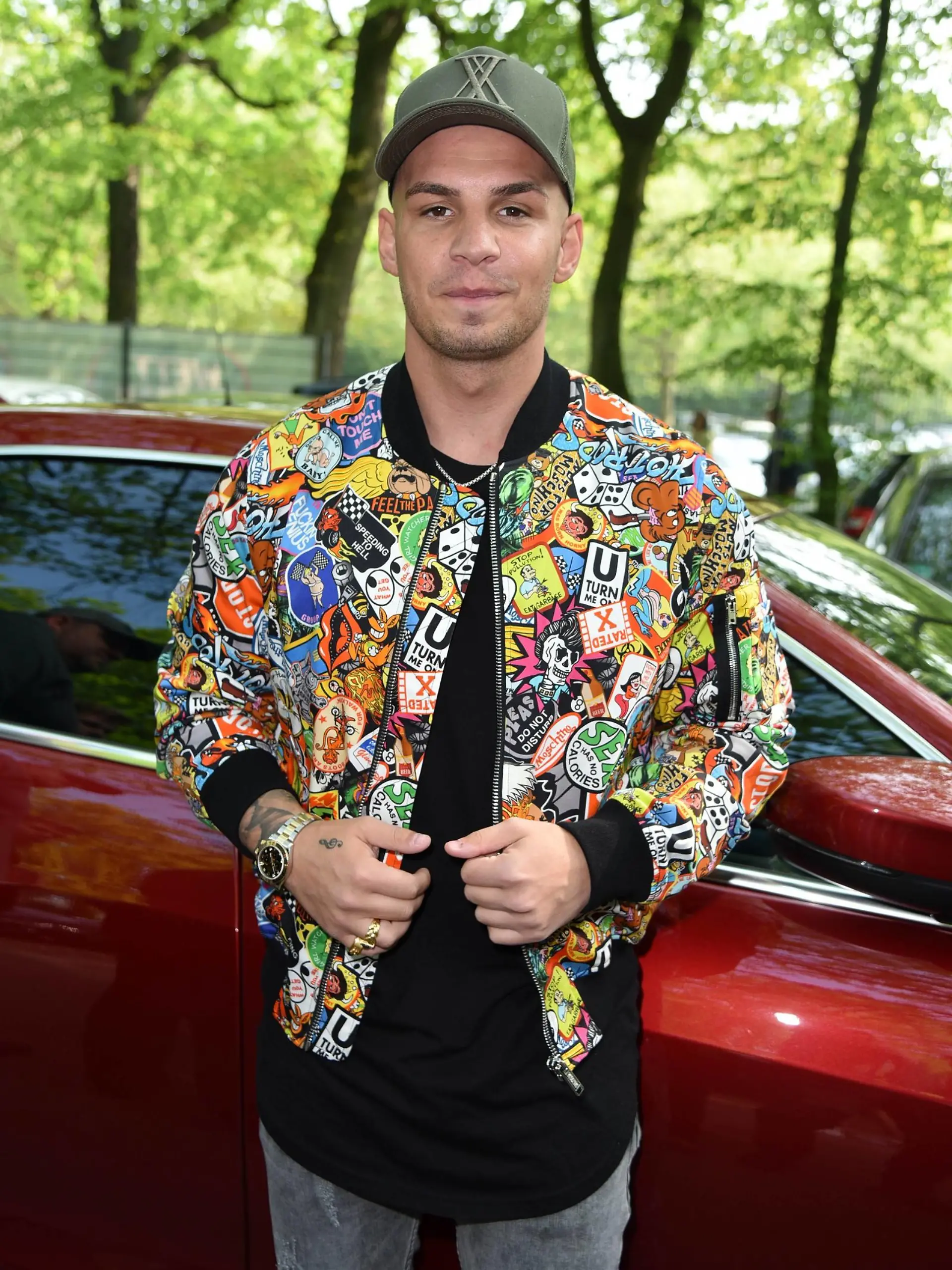  Pietro Lombardi beim BILD Renntag auf der Trabrennbahn in Gelsenkirchen am 01.05.2019 *** Pietro Lombardi at the BILD race day at the trotting track in Gelsenkirchen on 01 05 2019