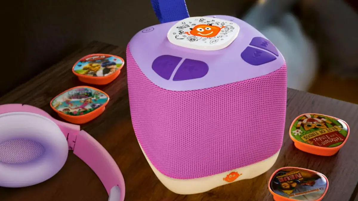 Pinker SpeakerBuddy von Lidl.
