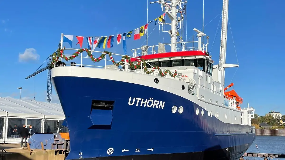 Die "Uthörn" am Dienstag in Berne