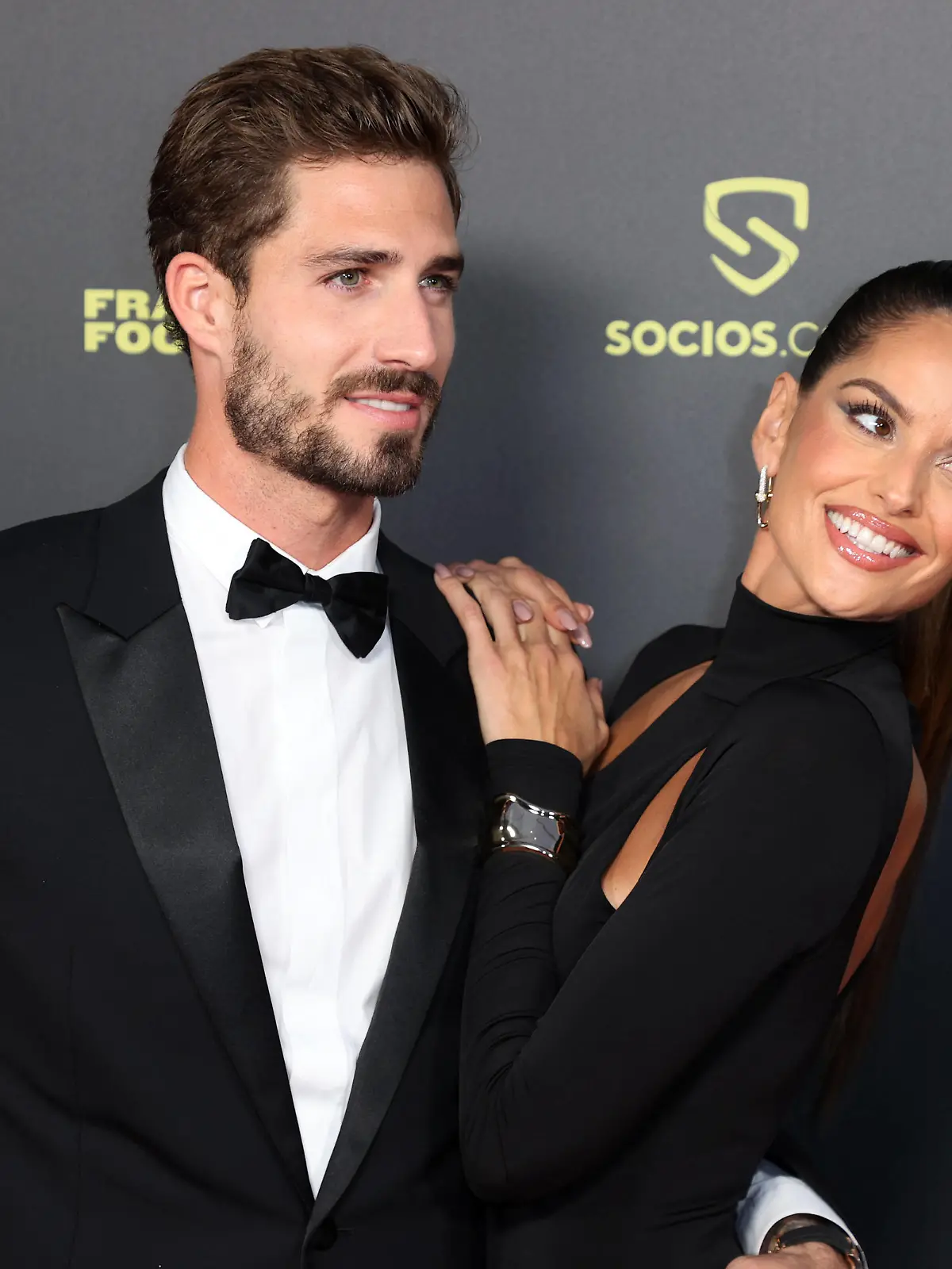 Kevin Trapp, Izabel Goulart attend the Ballon D'Or photocall at Theatre Du Chatelet In Paris on October 17, 2022 in Paris, France.//03PARIENTE_PARIENTE0401/2210180836/Credit:JP PARIENTE/SIPA/2210180854