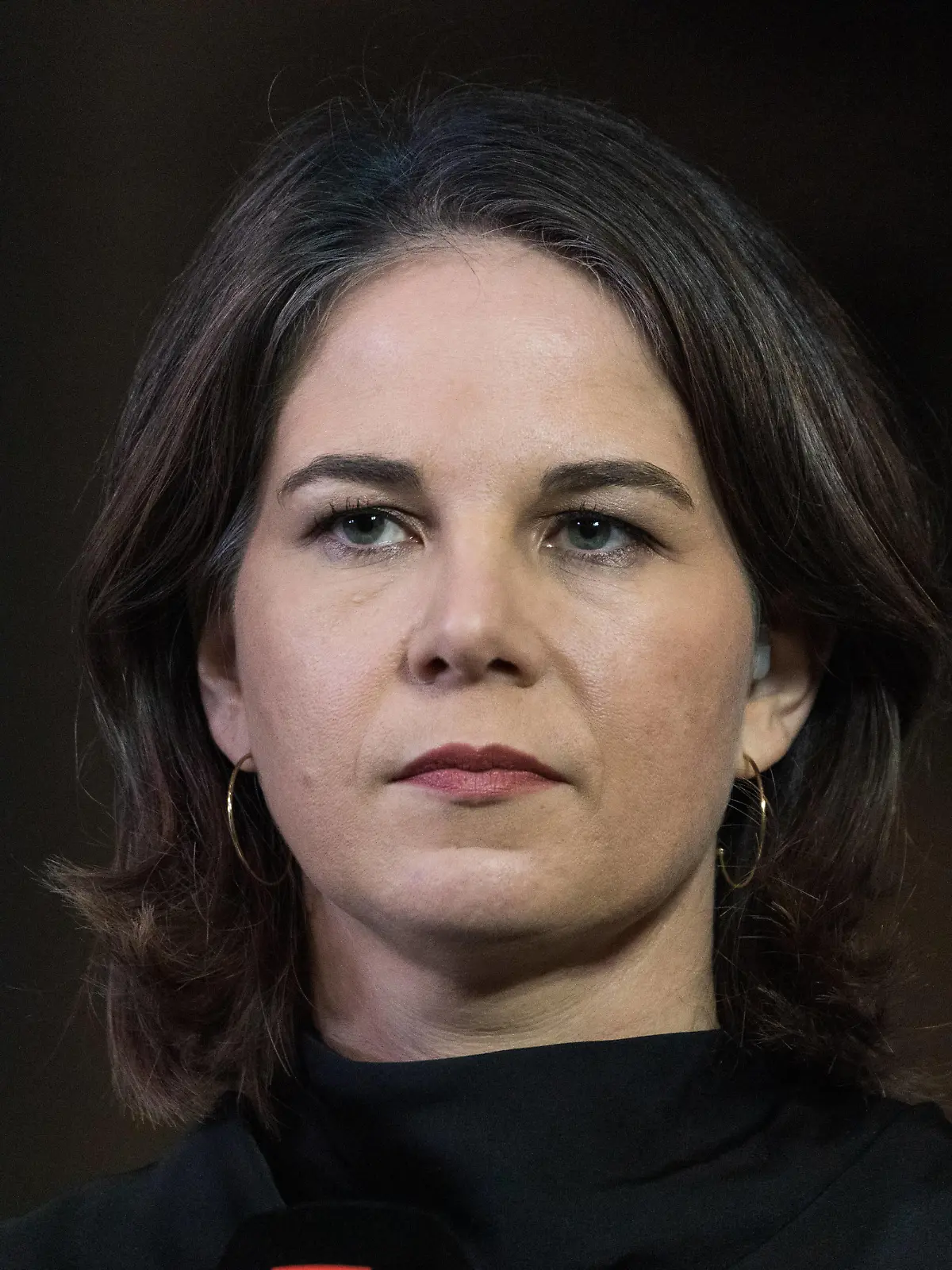  Aussenministerin Annalena Baerbock beim TV Interview - Der Parteitag von Bündnis 90/Die Grünen im WCCB in Bonn ist die 48. Bundesdelegiertenkonferenz BDK der Partei. Nach drei digitalen Parteitagen gibt es nun wieder ein Treffen in Präsenz. 15.10.2022 Bonn Gronau NRW Deutschland *** Foreign Minister Annalena Baerbock at the TV interview The party conference of Bündnis 90 Die Grünen in the WCCB in Bonn is the 48 Federal Delegates Conference BDK of the party After three digital party conferences, there is now again a meeting in Presence 15 10 2022 Bonn Gronau NRW Germany