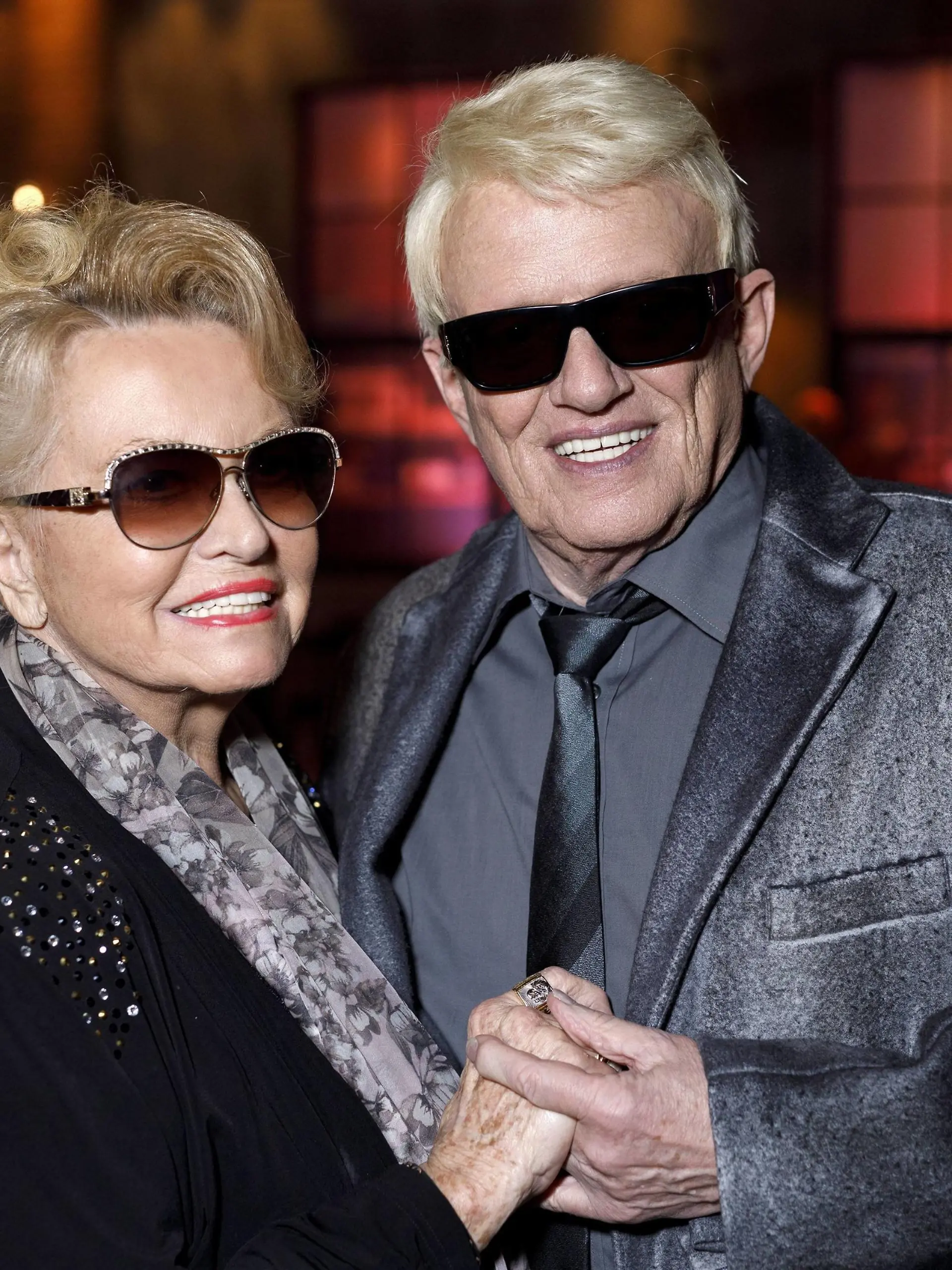  Hannelore Kramm mit Ehemann Heino bei der Aufzeichnung der WDR-Talkshow Kölner Treff im WDR Studio BS 2. Köln, 01.02.2019 *** Hannelore Kramm with husband Heino at the recording of the WDR talk show Kölner Treff at WDR Studio BS 2 Köln 01 02 2019 Foto:xC.xHardtx/xFuturexImage