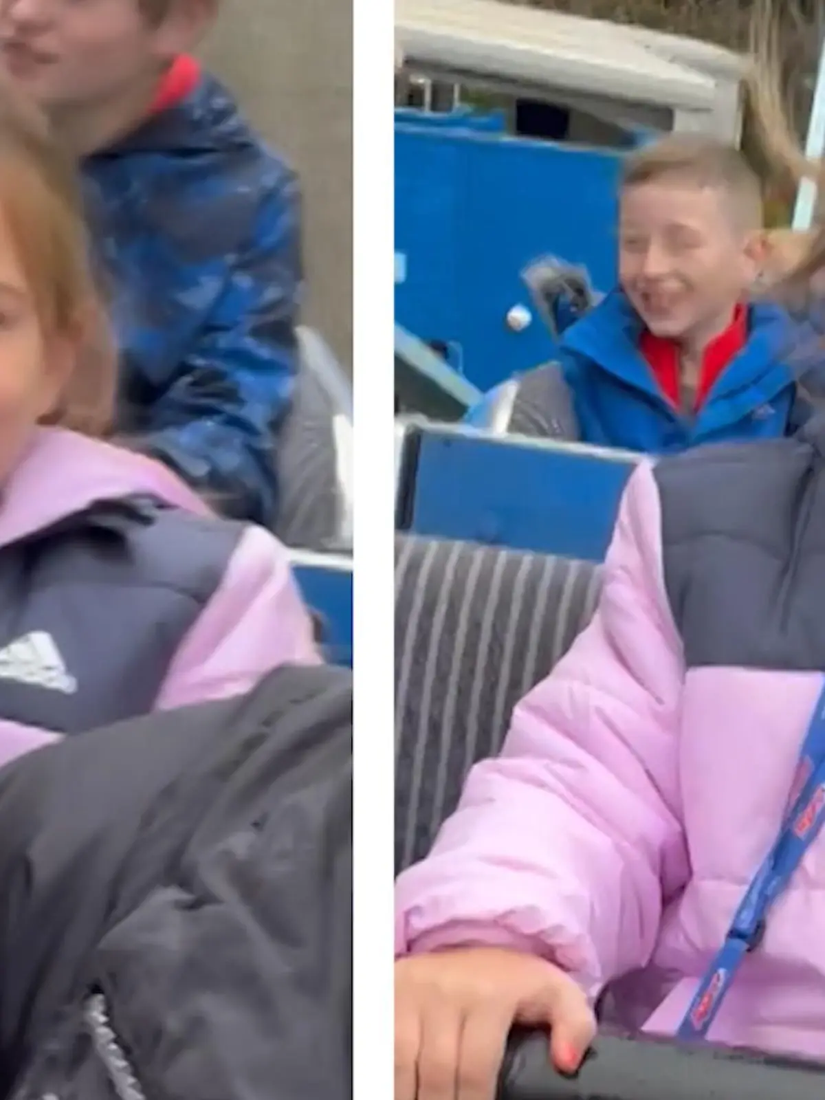 Für die Tochter von Elizabeth Hartley ist es ein ganz besonderer Moment, denn sie fährt zum ersten Mal am Blackpool Pleasure Beach Achterbahn. Doch mit dieser Reaktion hat selbst ihre Mama nicht gerechnet - im Video.