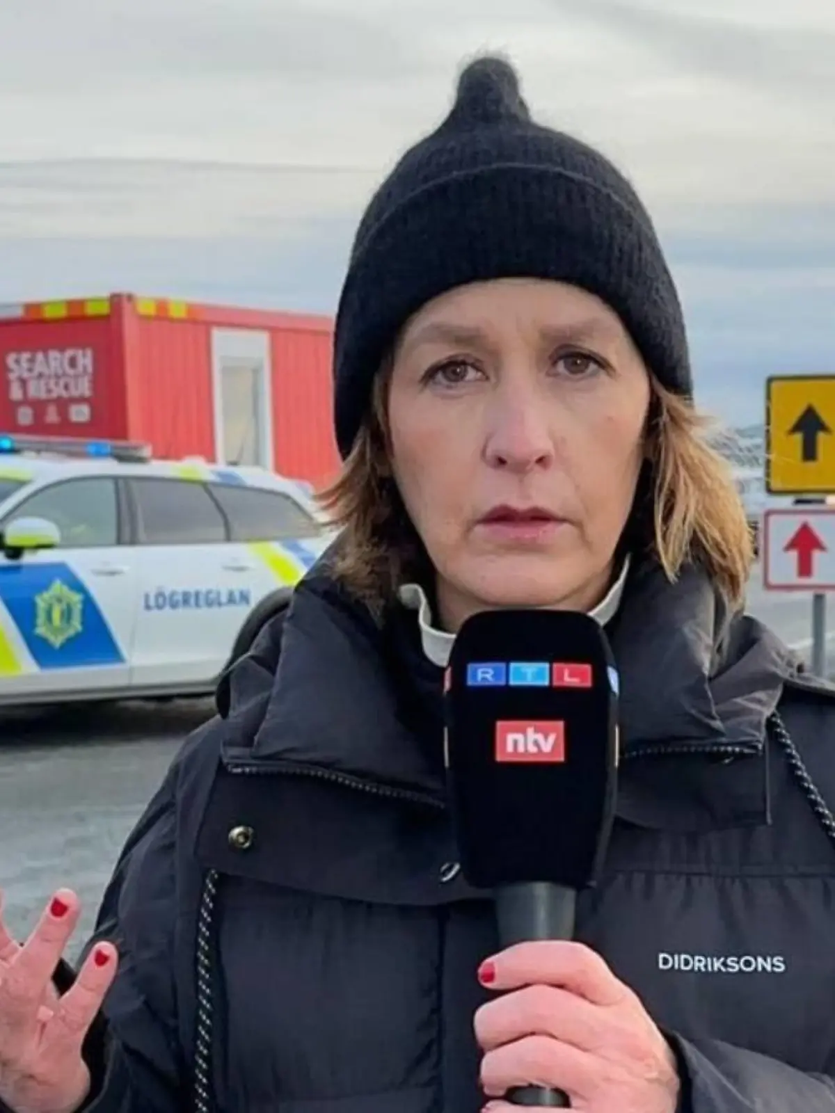 RTL-Reporterin Anna Hohns ist in Island, um über den drohenden Vulkanausbruch zu berichten.