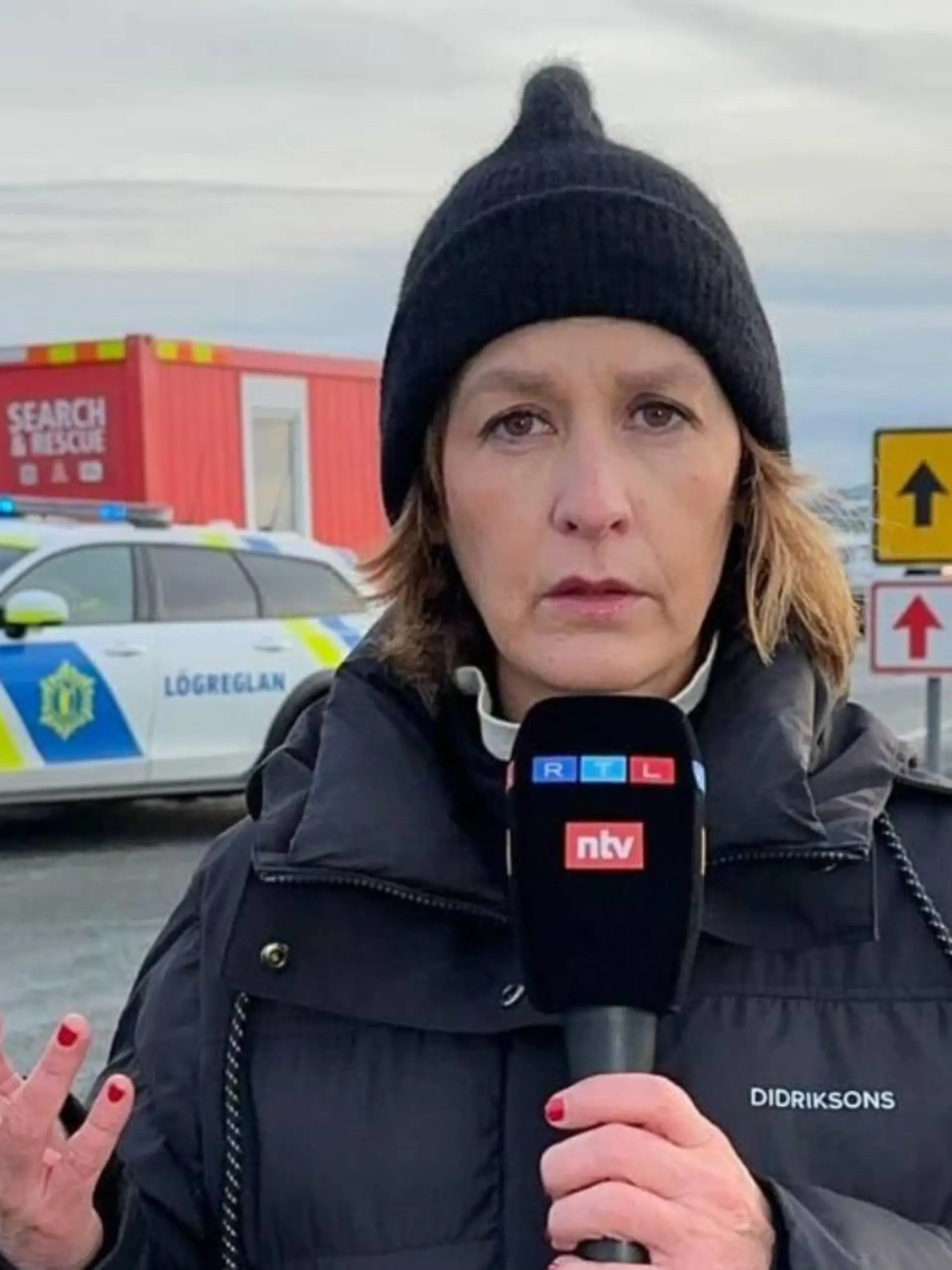 RTL-Reporterin Anna Hohns ist in Island, um über den drohenden Vulkanausbruch zu berichten.