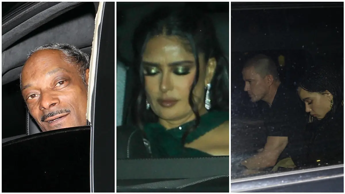 Snoop Dogg, Salma Hayek, Channing Tatum und Zoë Kravitz im Auto. (Collage)