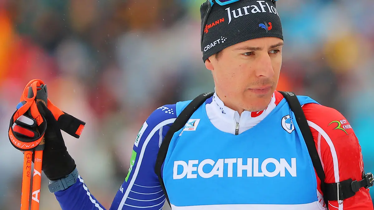 BIATHLON - IBU WC Oberhof OBERHOF,GERMANY,19.FEB.23 - BIATHLON - IBU World Championships 2023, 15km mass start, men. Image shows Quentin Fillon Maillet FRA. PUBLICATIONxNOTxINxAUTxSUIxSWE GEPAxpictures/xThomasxBachun