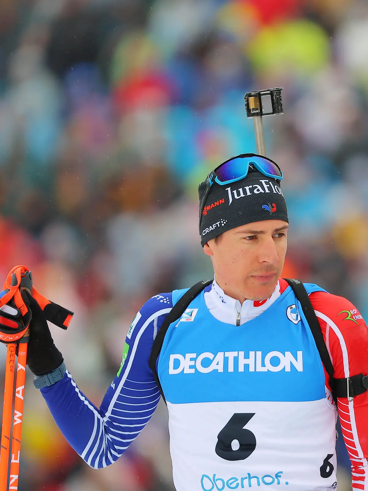 BIATHLON - IBU WC Oberhof OBERHOF,GERMANY,19.FEB.23 - BIATHLON - IBU World Championships 2023, 15km mass start, men. Image shows Quentin Fillon Maillet FRA. PUBLICATIONxNOTxINxAUTxSUIxSWE GEPAxpictures/xThomasxBachun