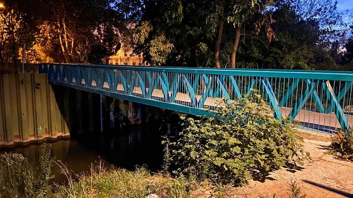 This photograph shows a bridge where the body of 12 year-old was found on the edge of l'Huveaune river in Marseille, southern France, on October 29, 2022. - The body of a 12 year-old child was found on October 29, 2022 on the edge of l'Huveaune river in Marseille, with "stabbing wounds" announced prosecutors to AFP. (Photo by Nicolas BOVE / AFP) (Photo by NICOLAS BOVE/AFP via Getty Images)