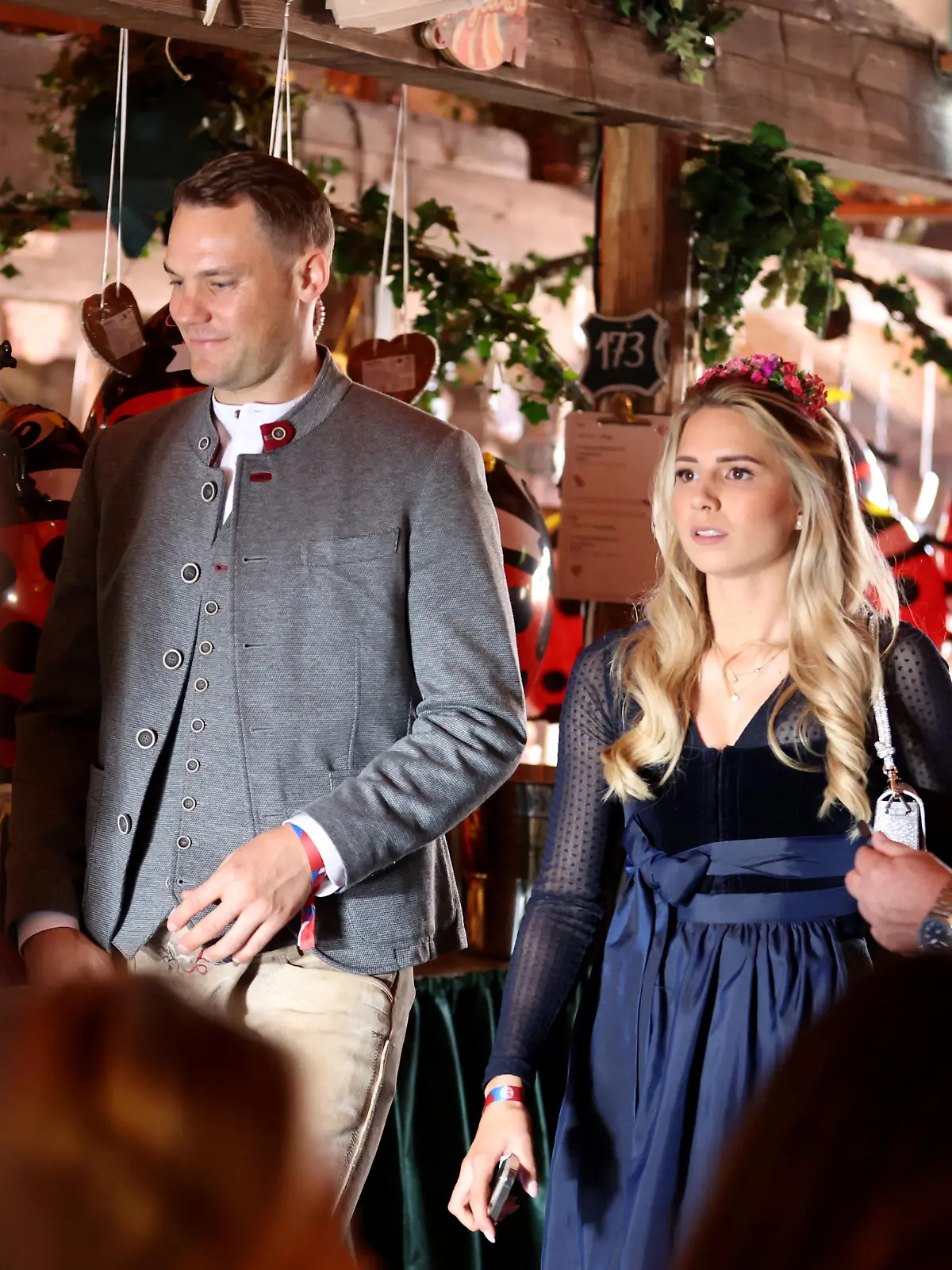 Manuel Neuer und Anika Bissel beim Oktoberfest 2023