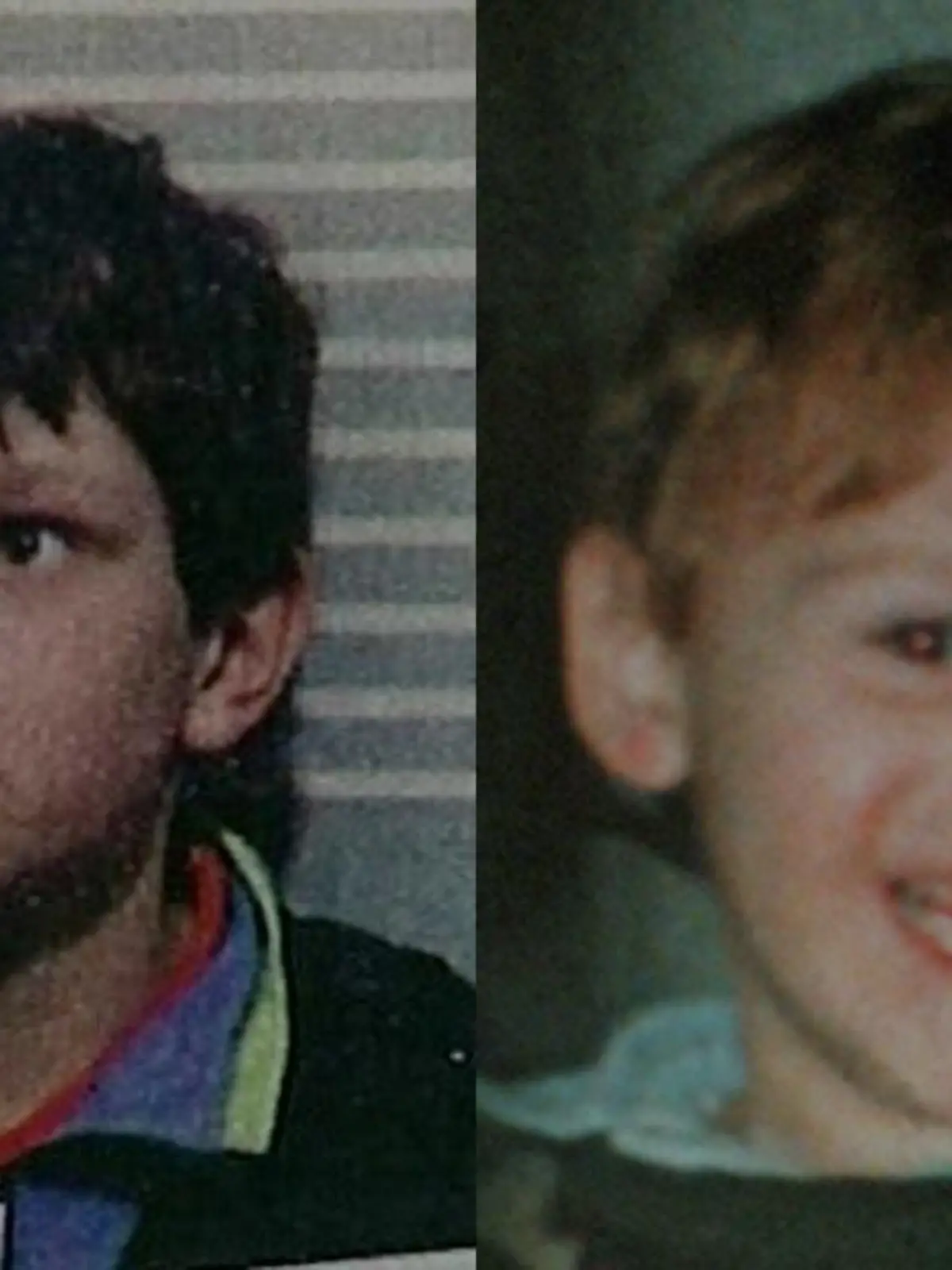 Links: Jon Venables nach seiner Verhaftung 1993. Rechts: Das Opfer James Bulger