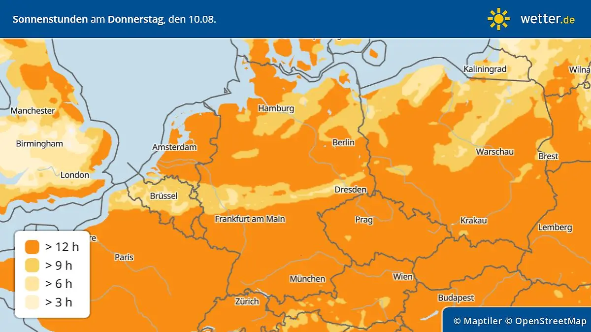 sunDuration sonne donnerstag