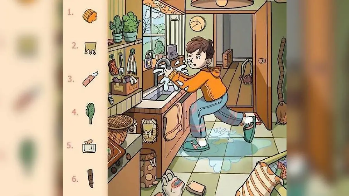 Gegenstände in Wimmelbild