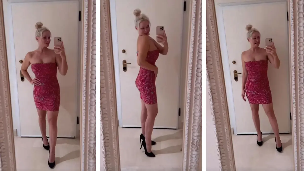 Daniela Katzenberger präsentiert stolz ihren Abnehmerfolg.