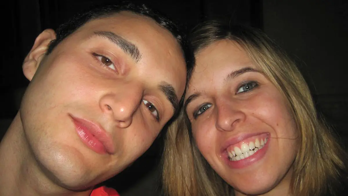 Dimitri Fricano, 36, poses with Erika Preti, undated. He was given a 30-year prison sentence for her murder and was released from prison and will spend at least a year in house detention because he is 'very obese' and he must receive assistance, in Turin, Italy, in November, 2023. (Newsflash)