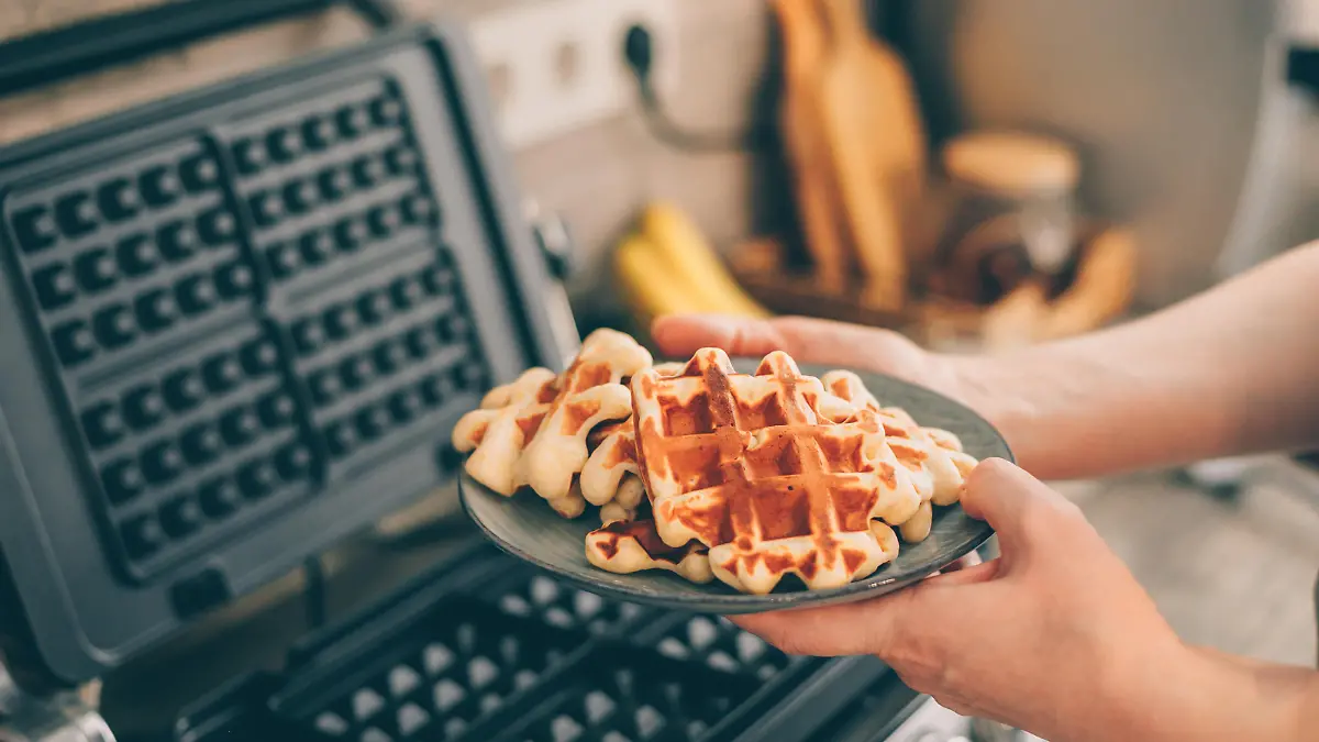 Waffeleisen wir benutzt. 