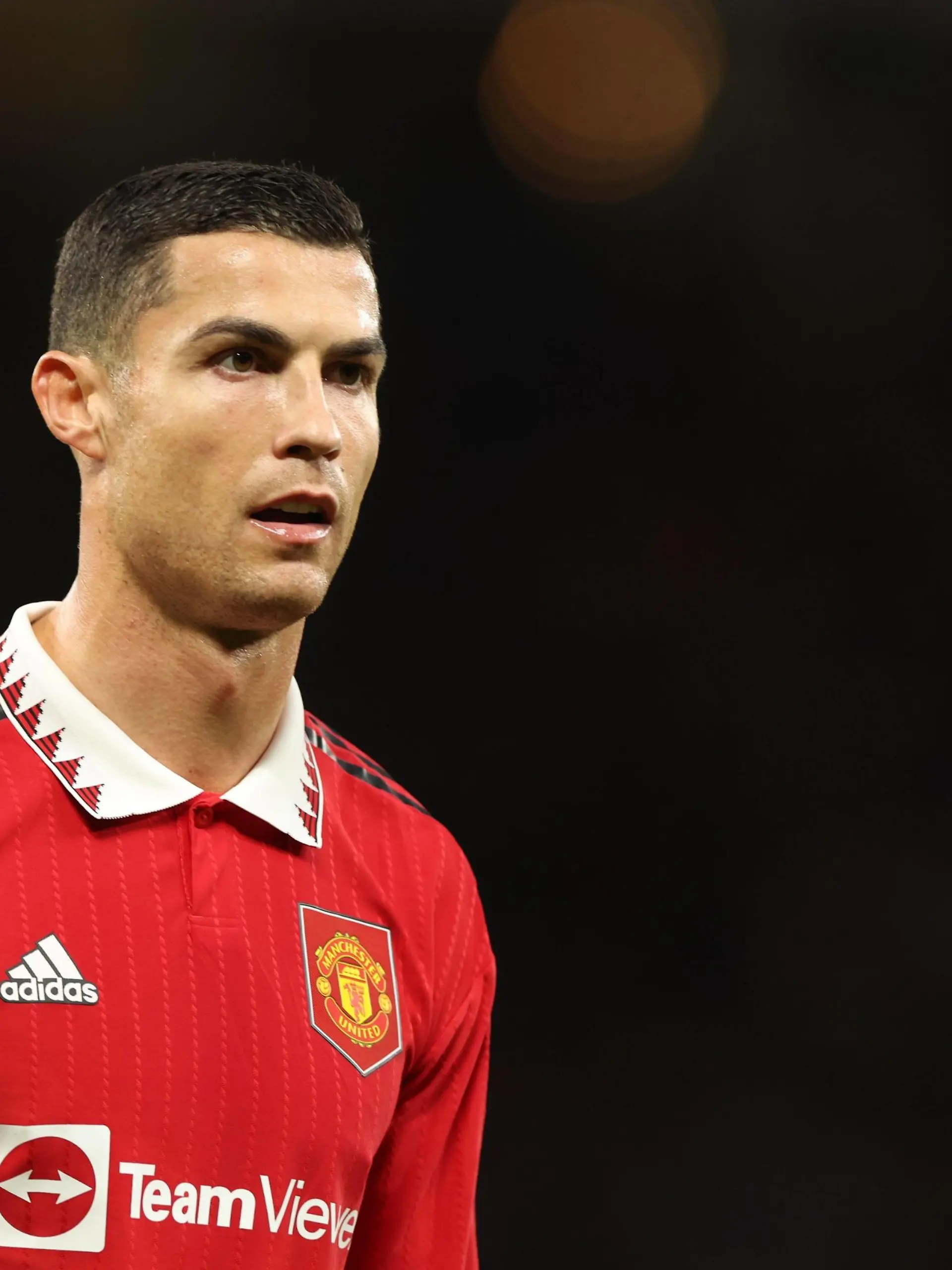  Mandatory Credit: Photo by Ryan Browne/Shutterstock 13503325jt Cristiano Ronaldo of Manchester United, ManU Manchester United v West Ham United, Premier League, Football, Old Trafford, Manchester, UK - 30 Oct 2022 EDITORIAL USE ONLY No use with unauthorised audio, video, data, fixture lists, club/league logos or live services. Online in-match use limited to 120 images, no video emulation. No use in betting, games or single club/league/player publications. Manchester United v West Ham United, Premier League, Football, Old Trafford, Manchester, UK - 30 Oct 2022 EDITORIAL USE ONLY No use with unauthorised audio, video, data, fixture lists, club/league logos or live services. Online in-match use limited to 120 images, no video emulation. No use in betting, games or single club/league/player publications. PUBLICATIONxINxGERxSUIxAUTXHUNxGRExMLTxCYPxROMxBULxUAExKSAxONLY Copyright: xRyanxBrowne/Shutterstockx 13503325jt