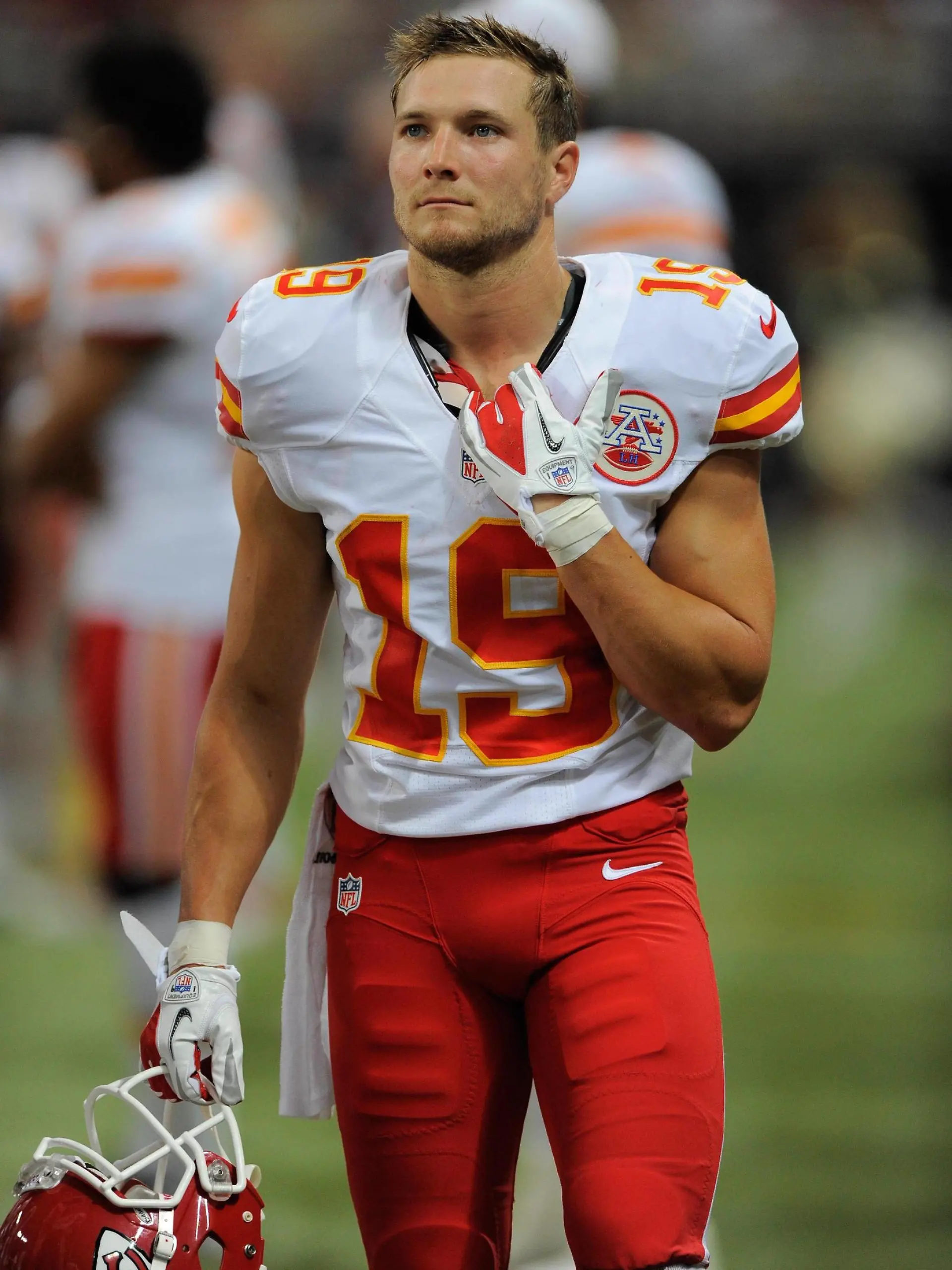 NFL, American Football Herren, USA Preseason-Kansas City Chiefs at St. Louis Rams August 18, 2012 St. Louis, MO, USA Kansas City Chiefs wide receiver Devon Wylie 19 looks on in the second half against the St. Louis Rams at the Edward Jones Dome. The Rams won 31-17. St. Louis Missouri UNITED STATES, EDITORIAL USE ONLY PUBLICATIONxINxGERxSUIxAUTxONLY Copyright: xJeffxCurry-USAxTODAYxSportsx 6518226