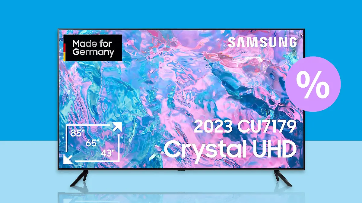 Samsung Crystal UHD Smart-TV.