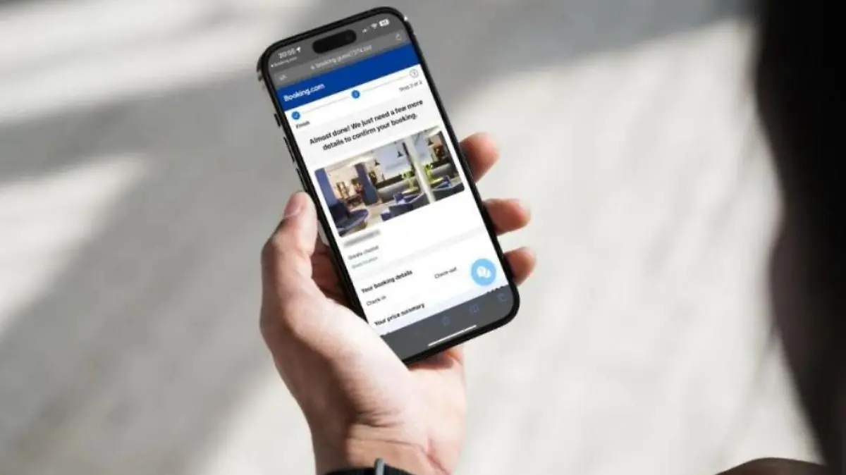 Gefälschte booking.com-Seite
