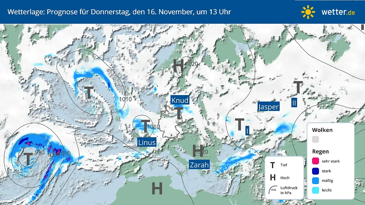 Die Wetterlage bleibt turbulent.