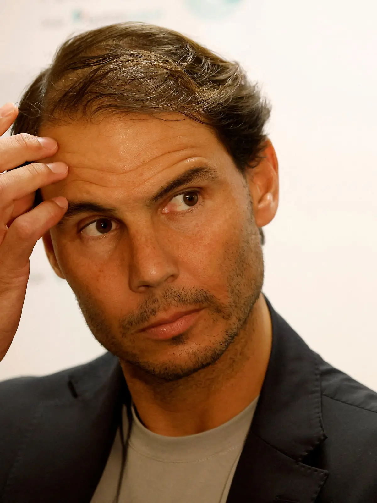 Tennis - Rafael Nadal visits Barcelona's tennis clinic - Teknon Tennis Clinic, Barcelona, Spain - November 15, 2023 Spain's Rafael Nadal during his visit REUTERS/Albert Gea