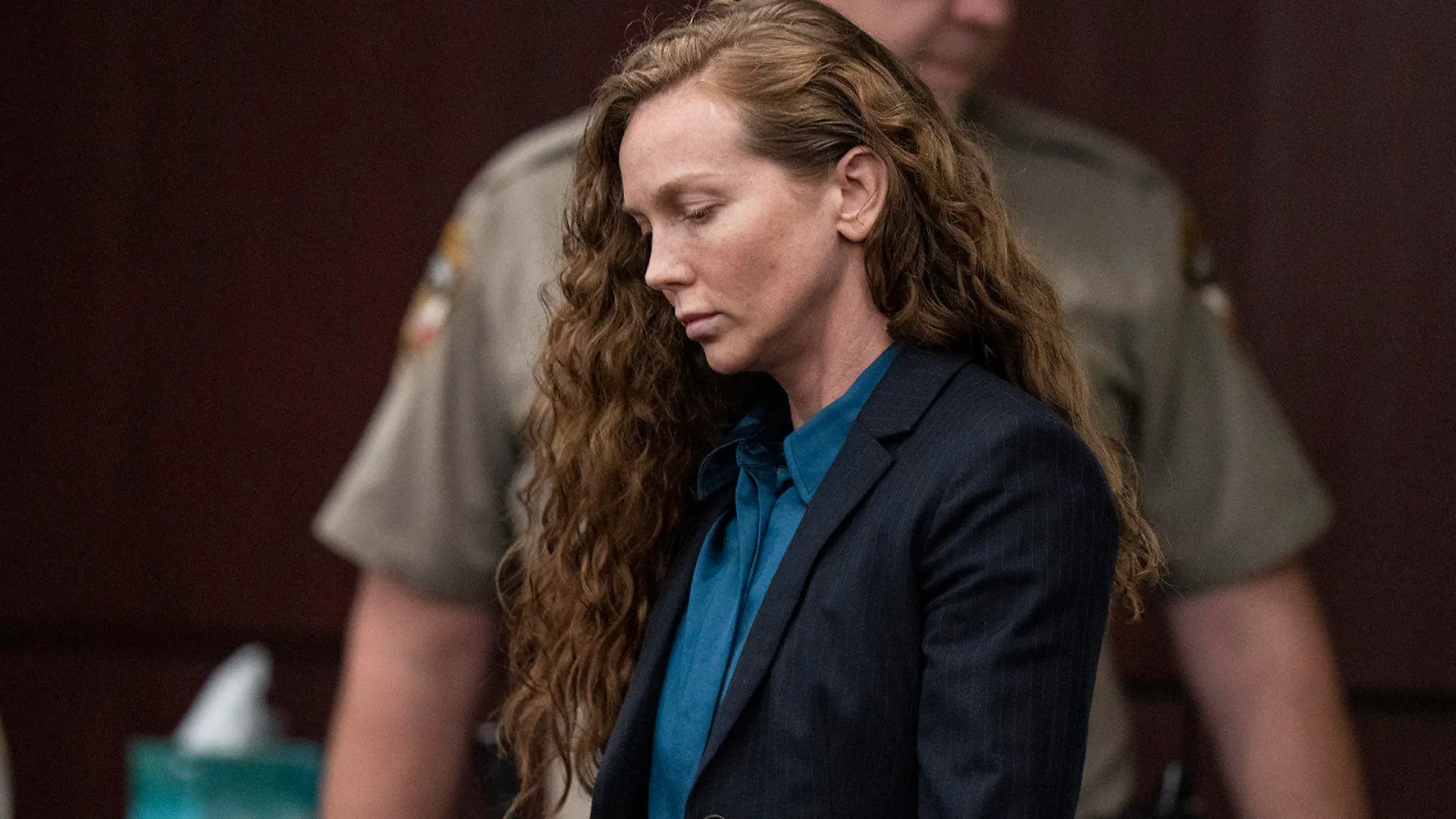 Kaitlin Armstrong enters the courtroom to hear the verdict on her murder trial at the Blackwell-Thurman Criminal Justice Center on Thursday, Nov. 16, 2023, in Austin, Texas. A Texas jury on Thursday convicted a woman of murder in the May 2022 shooting death of rising professional cyclist Anna Moriah Wilson in a case that led investigators on a 43-day international search for the killer. Armstrong, 35, faces up to life in prison when she is sentenced later Thursday. (Mikala Compton/Austin American-Statesman via AP, Pool)