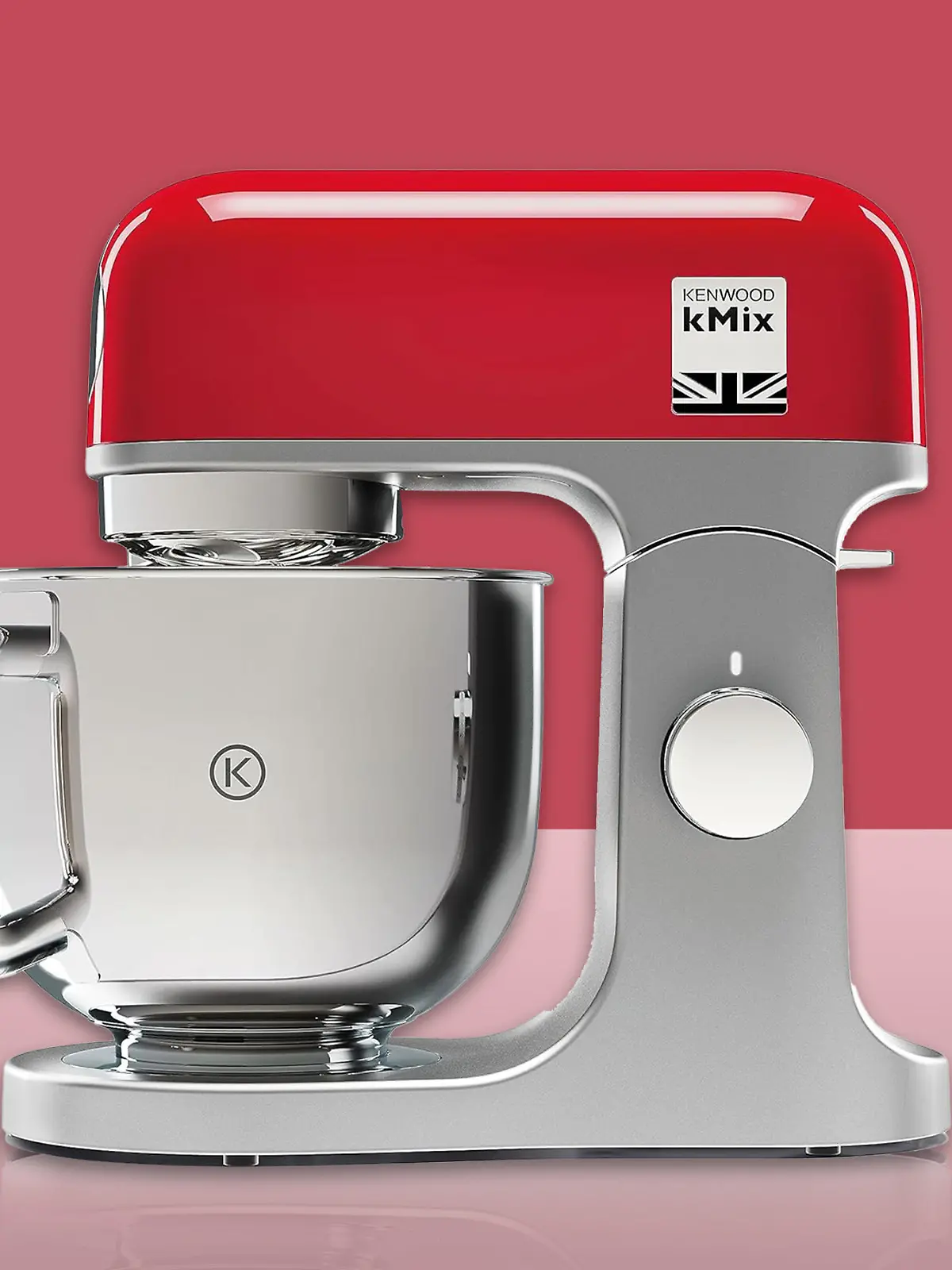 Kenwood-Küchenmaschine in Rot.