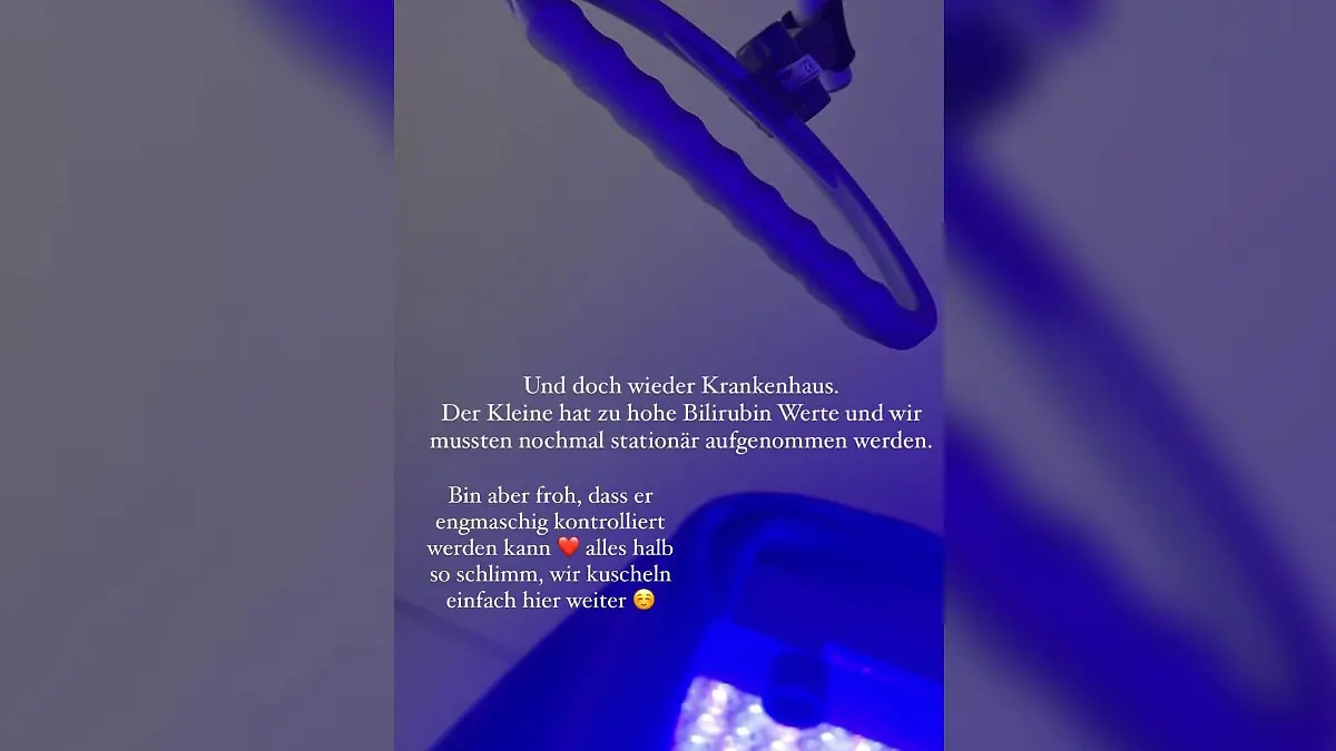 Mit einem Foto aus dem Krankenhaus und einem kurzen Update meldet sich Olivia Marei bei ihren Instagram-Followern.
