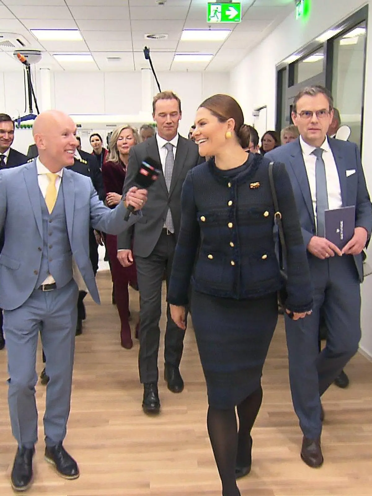 Michael Begasse trifft auf Prinzessin Victoria von Schweden.