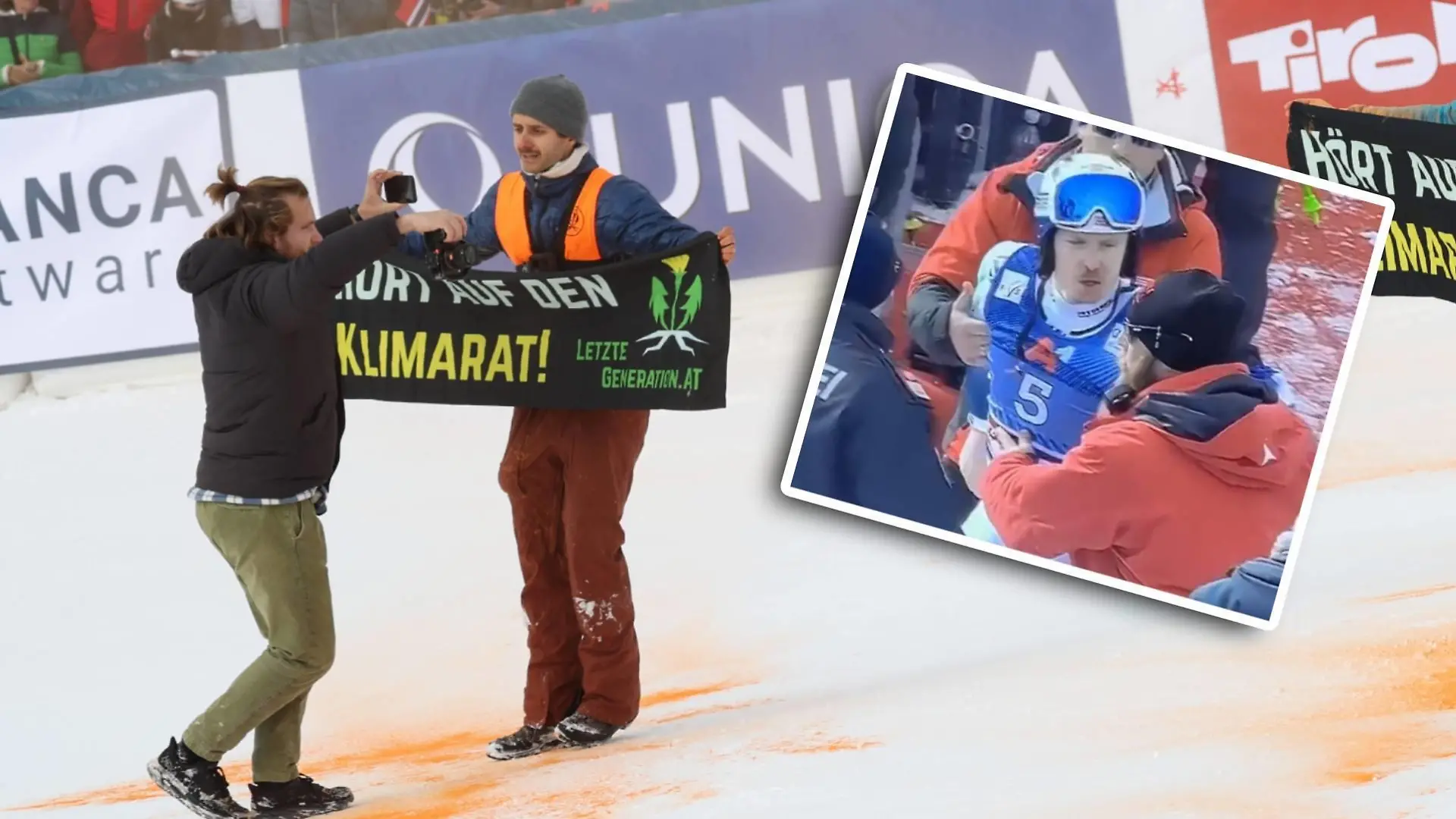 Henrik Kristoffersen tobt gegen Mitglieder der Letzten Generation.