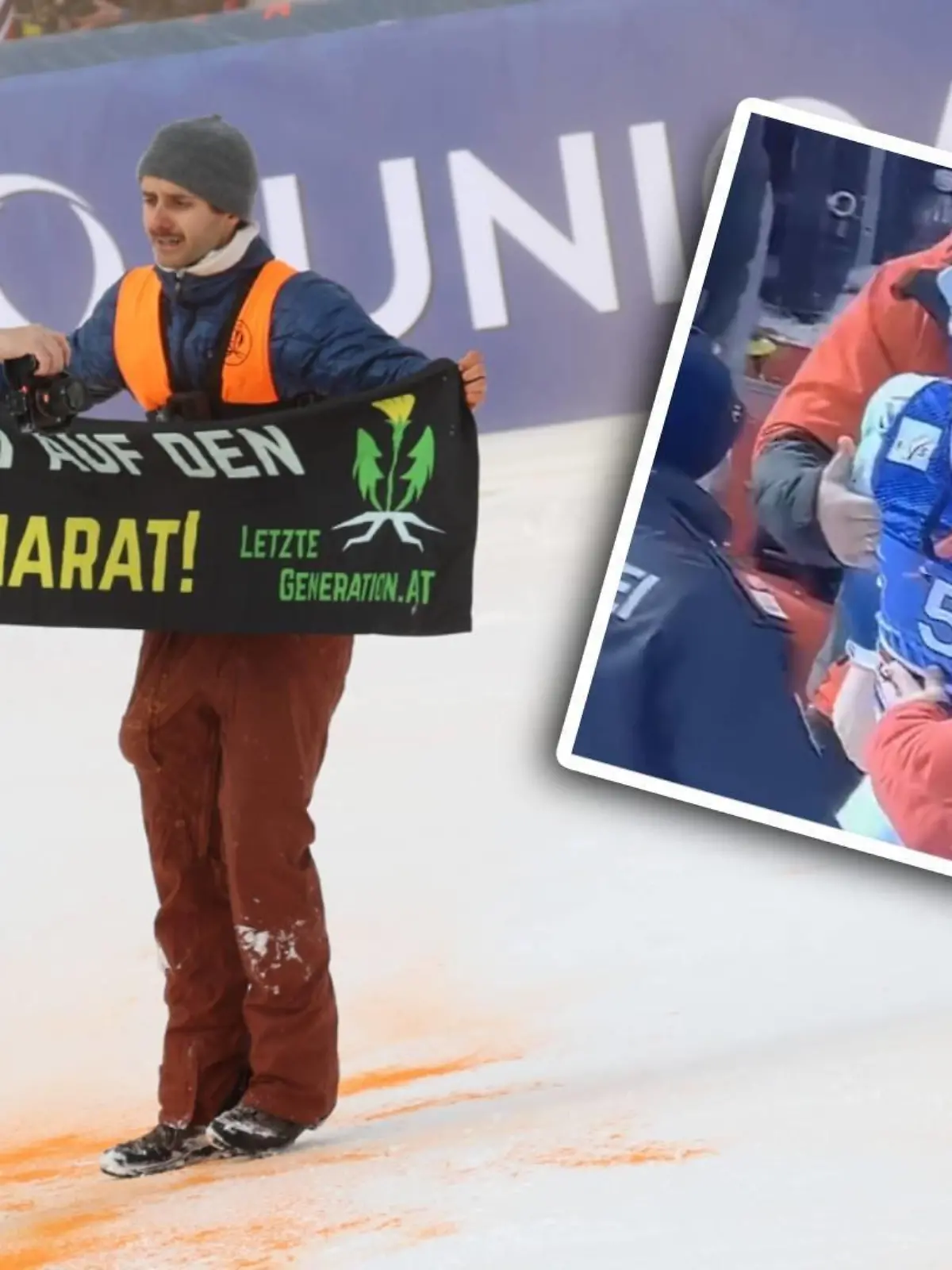 Henrik Kristoffersen tobt gegen Mitglieder der Letzten Generation.