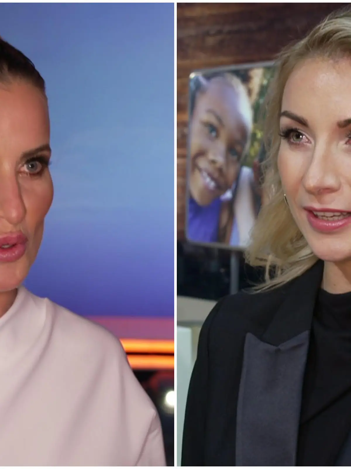 Charlotte Würdig und Anna Carina Woitschak  zur Pocher-Trennung