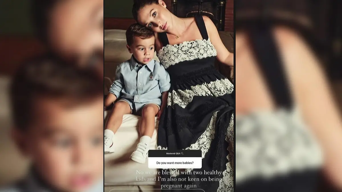 Ann-Kathrin Götze und ihr Sohn Rome