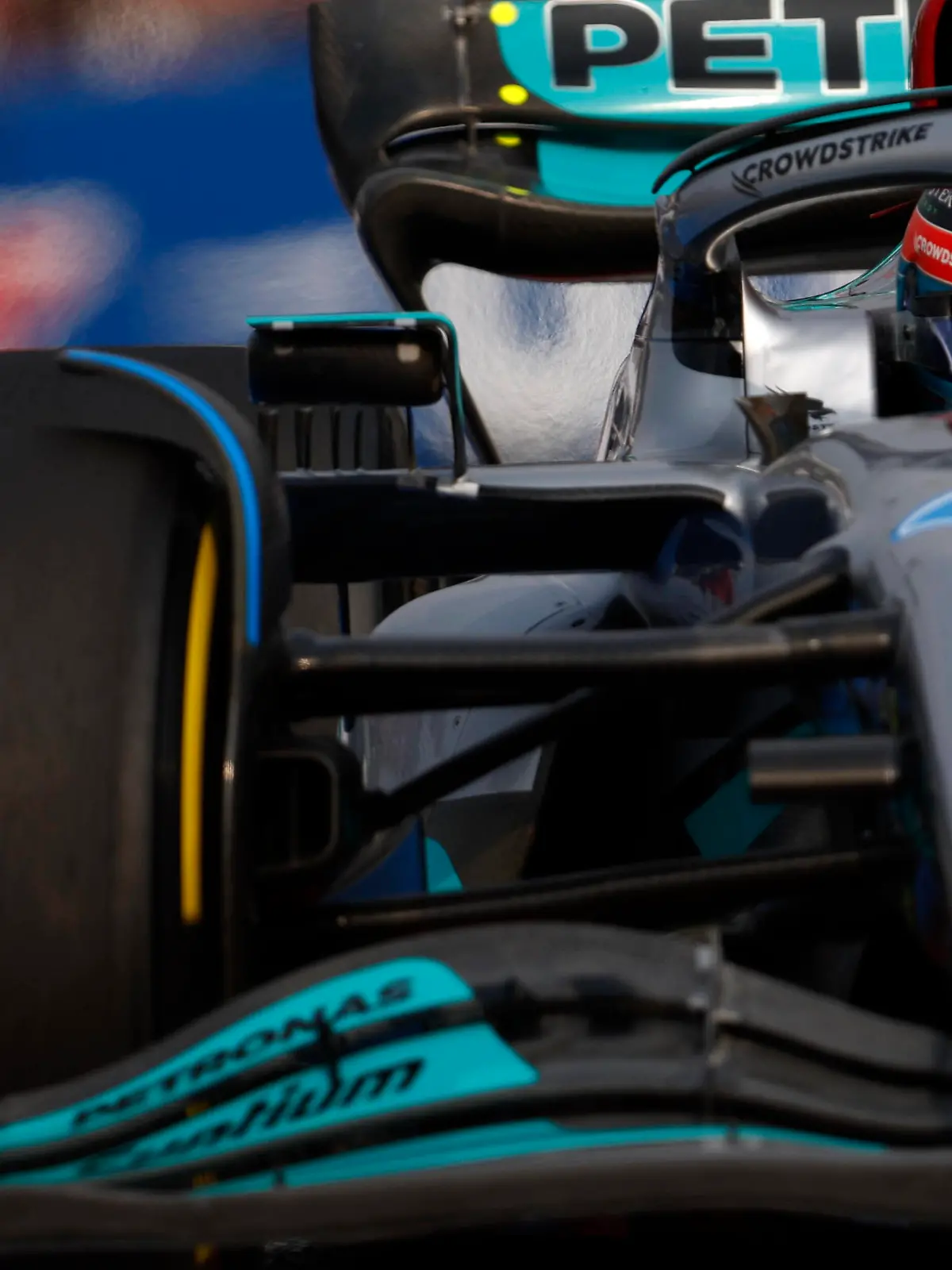  Formula 1 2022: Mexico City GP AUTODROMO HERMANOS RODRIGUEZ, MEXICO - OCTOBER 28: George Russell, Mercedes W13 during the Mexico City GP at Autodromo Hermanos Rodriguez on Friday October 28, 2022 in Mexico City, Mexico. Photo by Zak Mauger / LAT Images Images PUBLICATIONxINxGERxSUIxAUTxHUNxONLY GP2220_150253_U1A1971_1