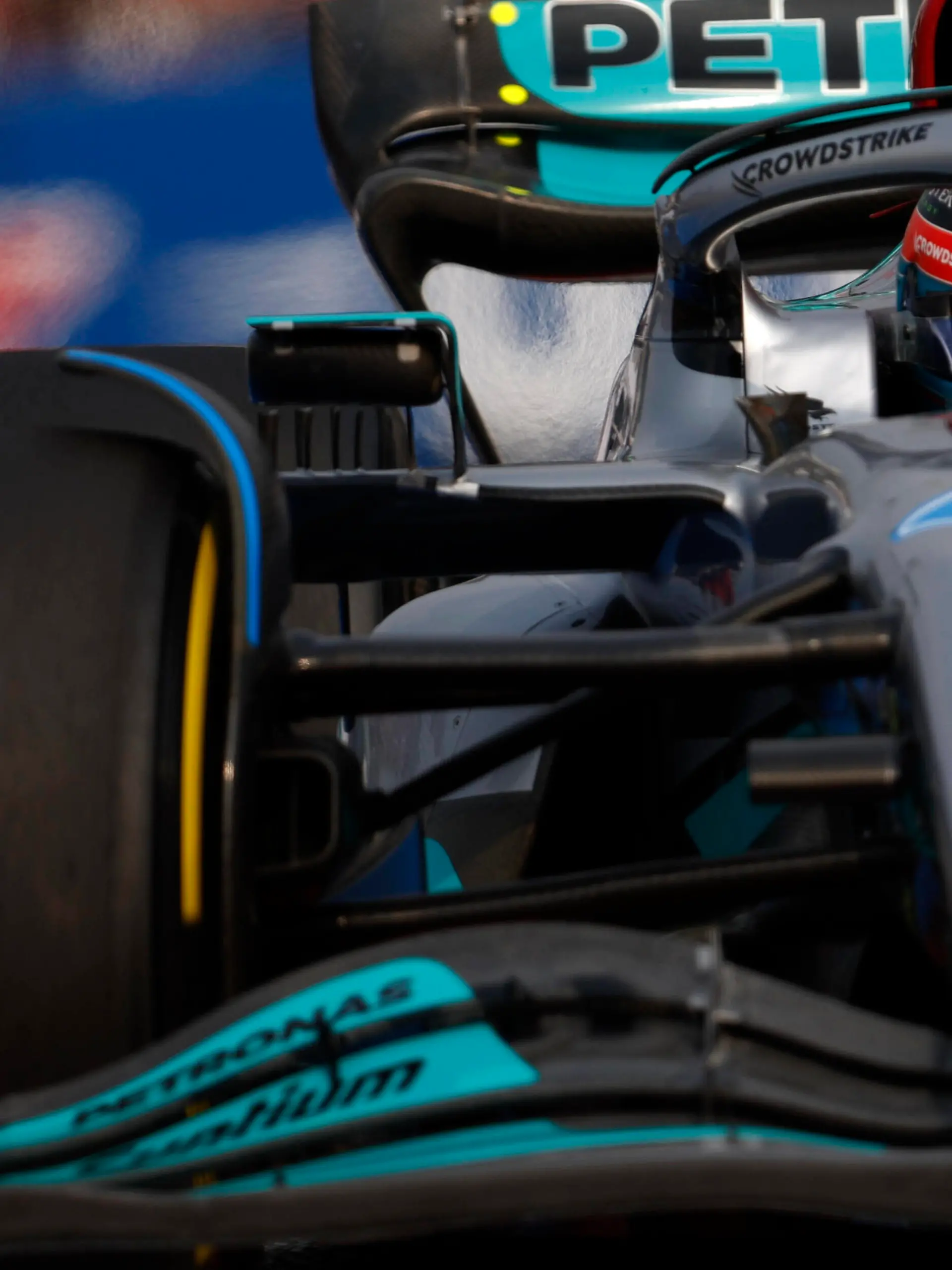  Formula 1 2022: Mexico City GP AUTODROMO HERMANOS RODRIGUEZ, MEXICO - OCTOBER 28: George Russell, Mercedes W13 during the Mexico City GP at Autodromo Hermanos Rodriguez on Friday October 28, 2022 in Mexico City, Mexico. Photo by Zak Mauger / LAT Images Images PUBLICATIONxINxGERxSUIxAUTxHUNxONLY GP2220_150253_U1A1971_1