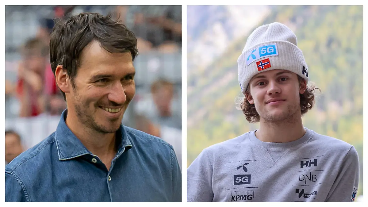 Felix Neureuther (l.) machte Lucas Braathen einen Heiratsantrag. Jetzt gab es die Antwort.