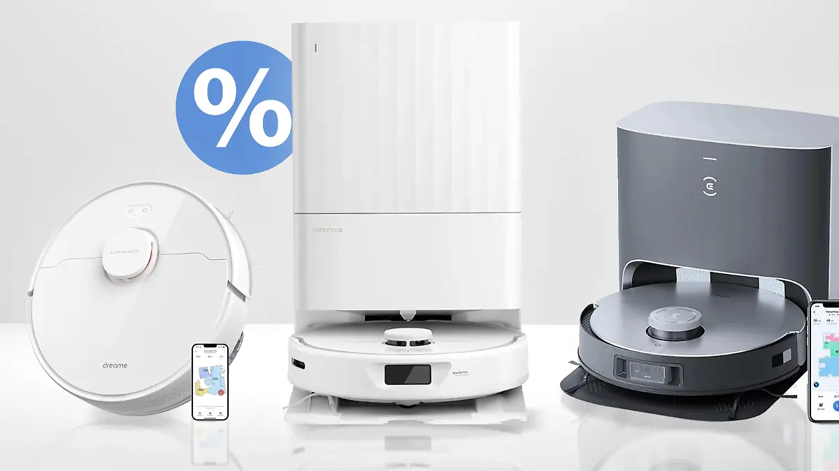 Saugroboter von Roborock, Dreame und Ecovacs.