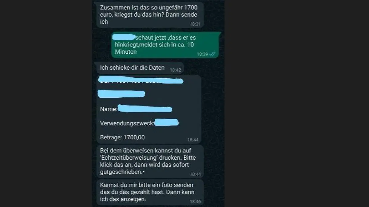 WhatsApp-Betrug