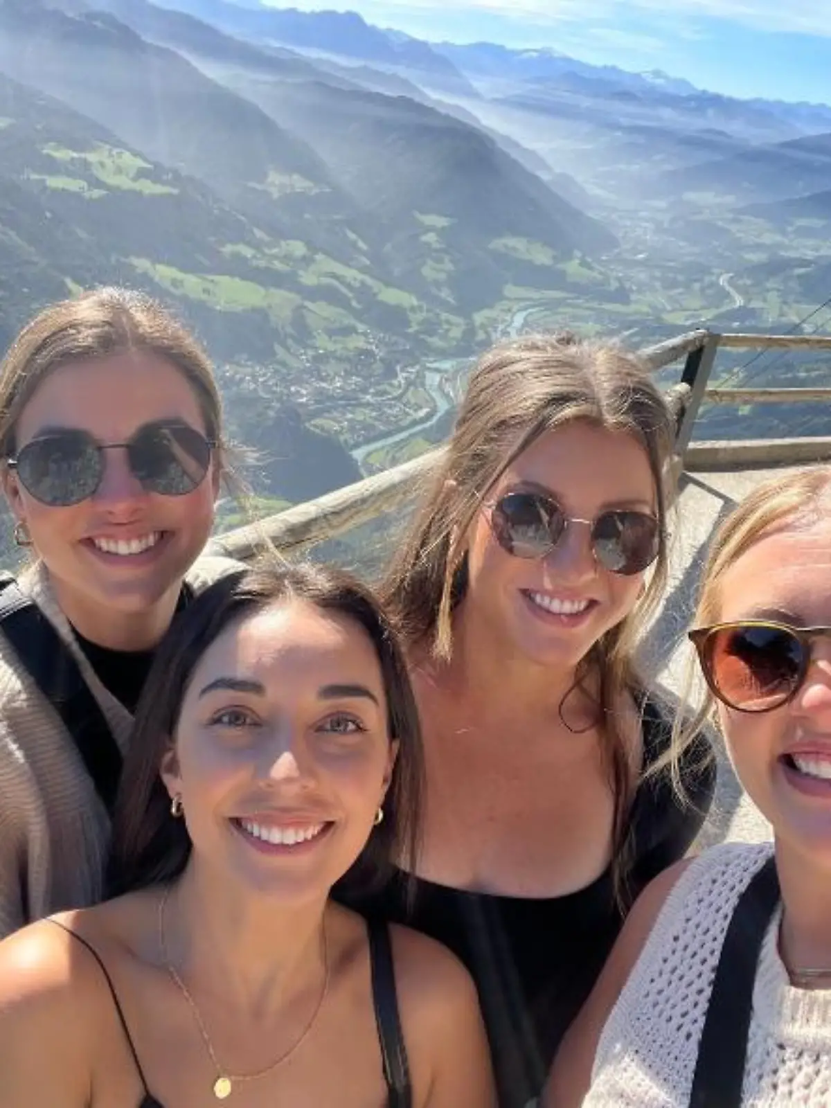 Die Amerikanerinnen Meg, Rachel, Fallon und Angelique machten gerade Urlaub in Europa.