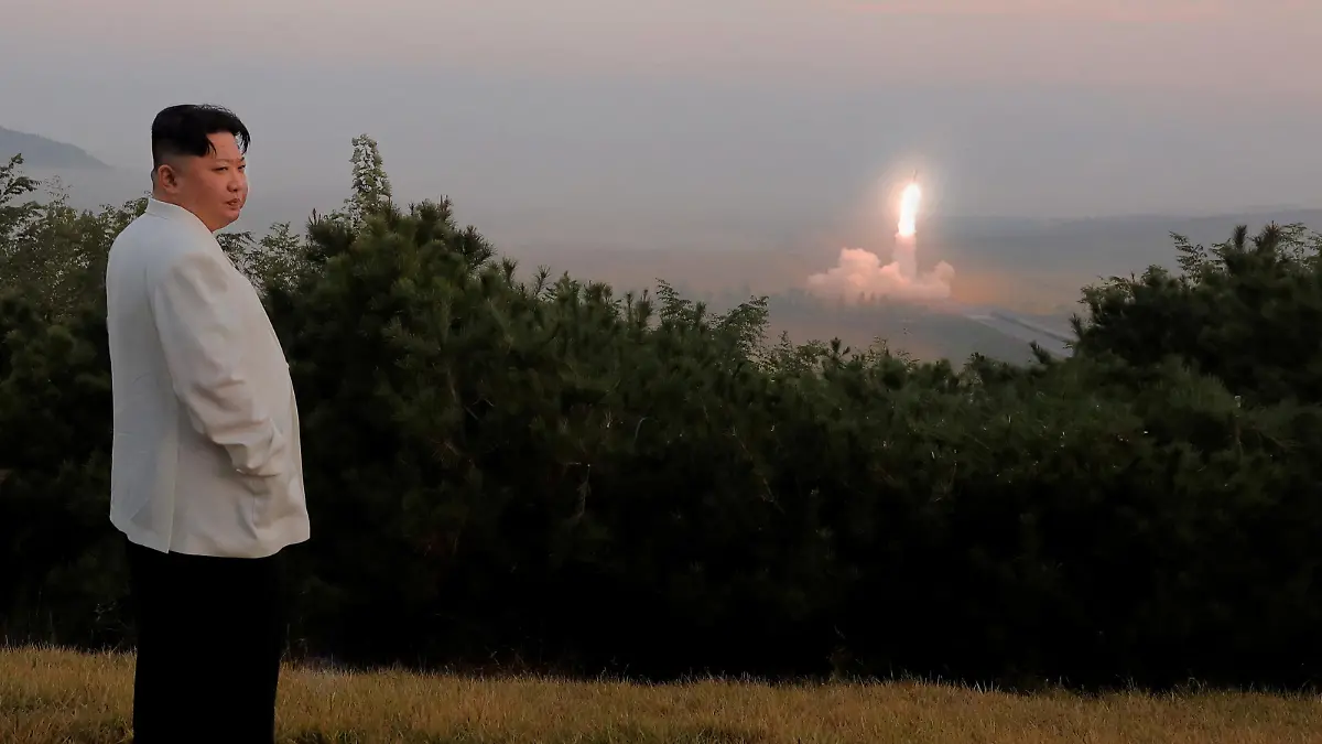 FILE PHOTO: North Korea's leader Kim Jong Un oversees a missile launch at an undisclosed location in North Korea, in this undated photo released on October 10, 2022 by North Korea's Korean Central News Agency (KCNA). KCNA via REUTERS ATTENTION EDITORS - THIS IMAGE WAS PROVIDED BY A THIRD PARTY. REUTERS IS UNABLE TO INDEPENDENTLY VERIFY THIS IMAGE. NO THIRD PARTY SALES. SOUTH KOREA OUT. NO COMMERCIAL OR EDITORIAL SALES IN SOUTH KOREA. TPX IMAGES OF THE DAY/File Photo
