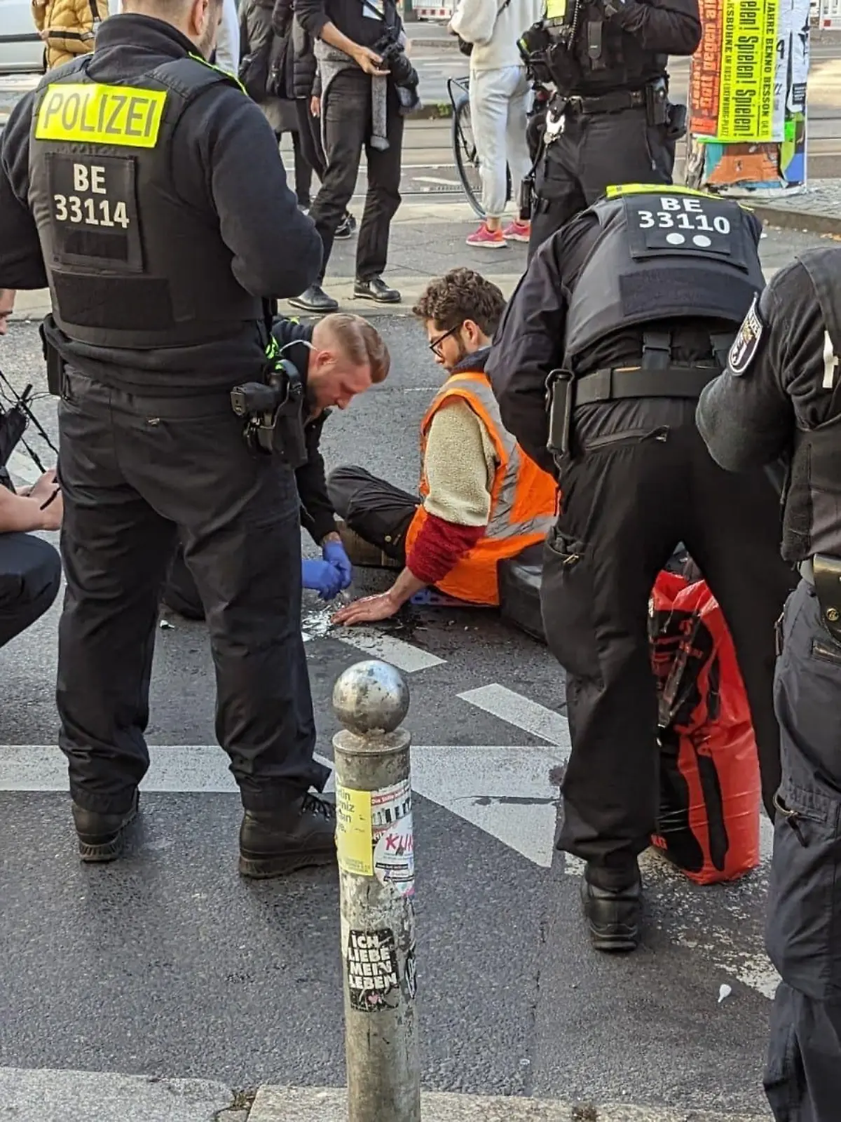 Klima-Protest in Berlin-Mitte
