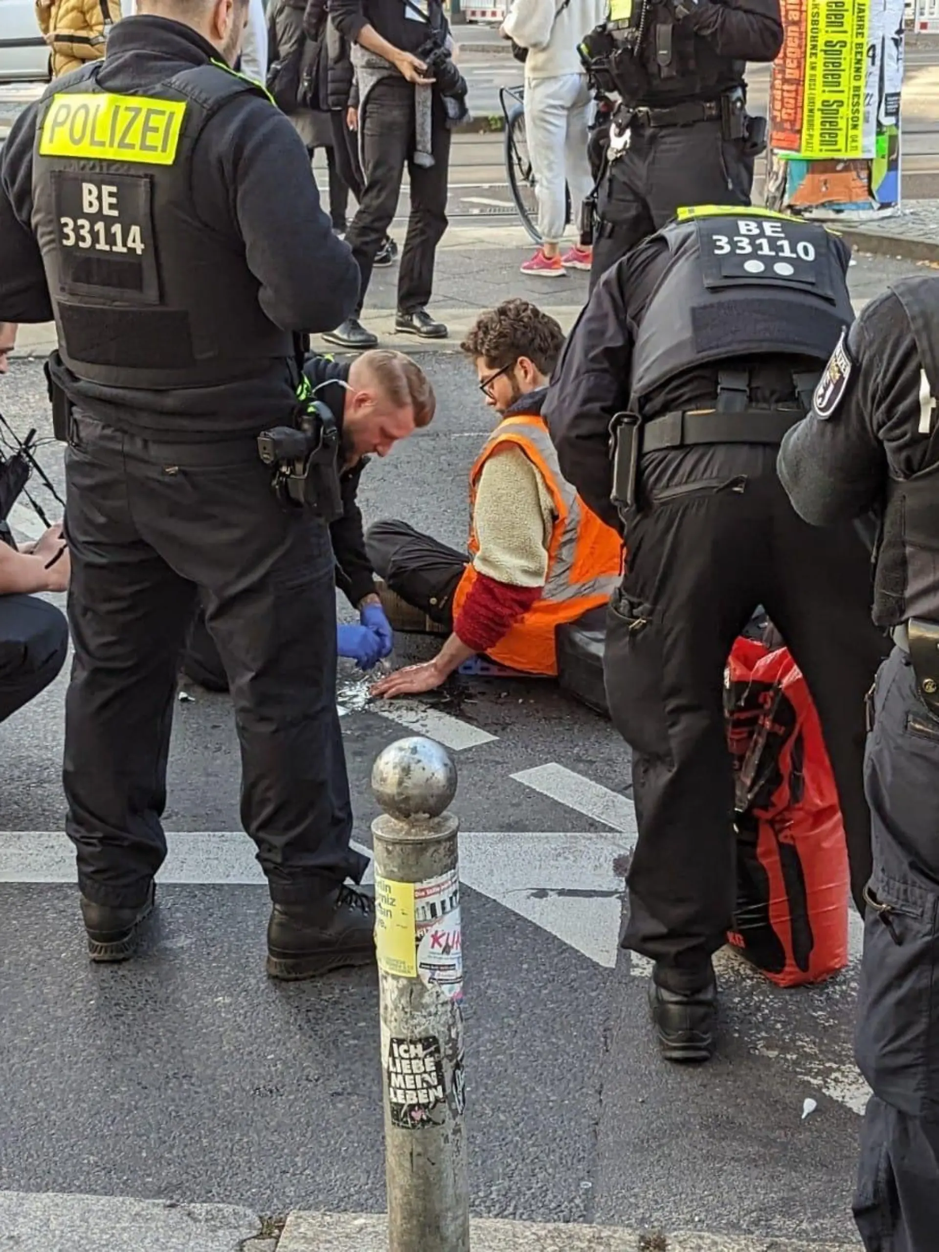 Klima-Protest in Berlin-Mitte
