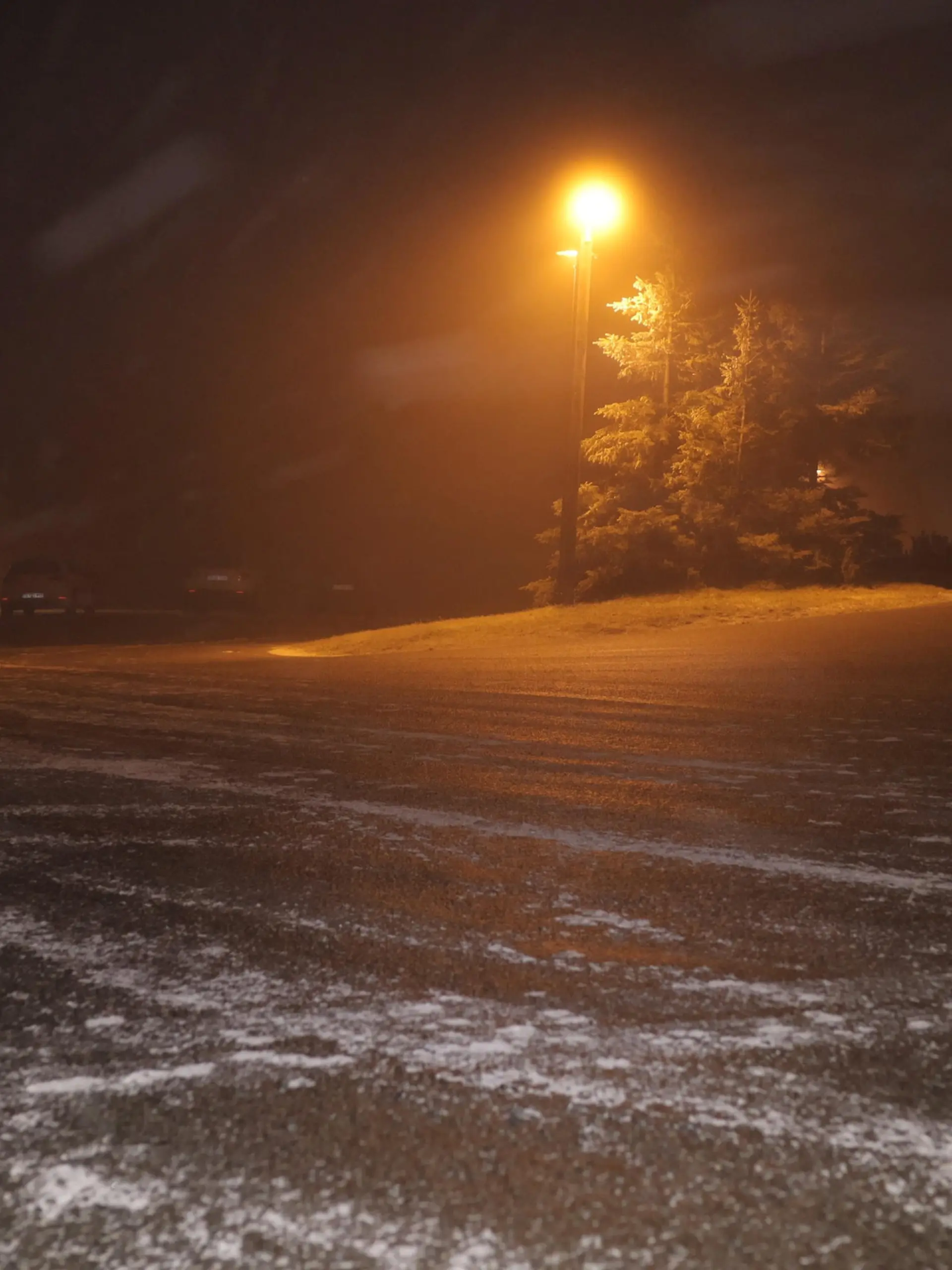 Jetzt schlgt der Winter eiskalt zu. Die Gro§wetterlage stellte sich seit den Dienstagnachmittag grundlegend um. Mit einer nordwestlichen Strmung werden feucht-kalte Luftmassen nach Deutschland gefhrt. Dies fhrt zu Schneefllen in den Mittelgebirgen. Oberhalb von 600 Hhenmetern herrschte seit den Abendstunden Dauerfrost. Eisregen, Schnee und Blitzeis gab es auf dem Fichtelberg. Der Regen gefror bei -2 ¡C. Da wurde der Abendspaziergang ber dem Fichtelberg zur Rutschpartie. Ein dicker Eispanzer legte sich ber den Fahrzeugen. Ein Autofahrer musste mhevoll kratzen. Nur Mithilfe der Fahrzeugwrme taute sein Fahrzeug so langsam auf. Neben Eisregen gab es einen bigen Nordwind. Verwehungen gab es auf dem Plateau. Touristen waren am Abend dick eingemummelt, selbst ein kleiner Hund wurde eingepackt. Der Frhwinter ist da und am Wochenende gibt es eine richtige Schneepackung fr die Mittelgebirge.