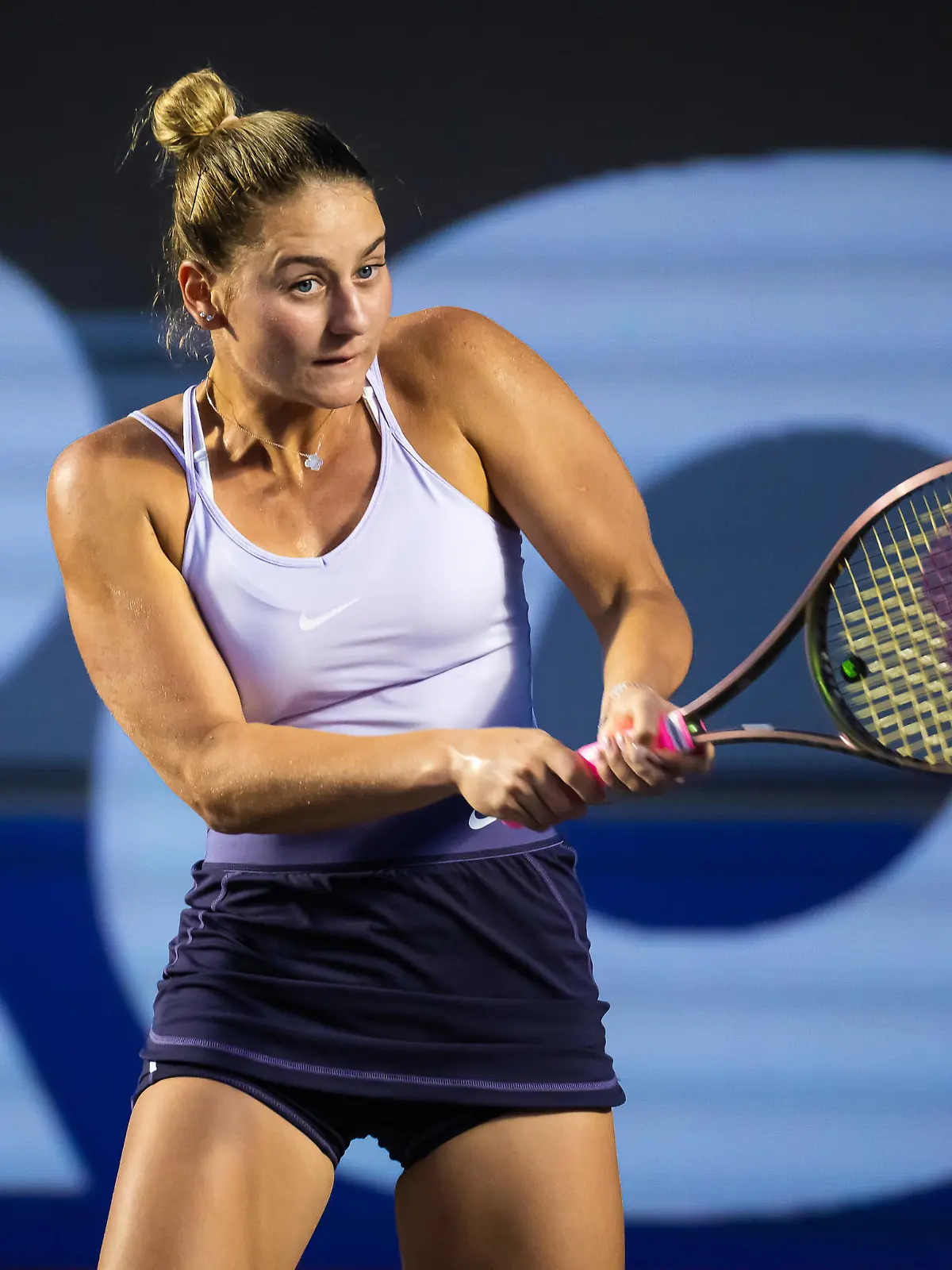 October 18, 2022, GUADALAJARA, MEXICO: Marta Kostyuk of Ukraine in action during the second round of the 2022 WTA, Tennis Damen Guadalajara Open Akron WTA 1000 tennis tournament against Maria Sakkari of Greece GUADALAJARA MEXICO - ZUMAa181 20221018_zaa_a181_213 Copyright: xRobxPrangex 