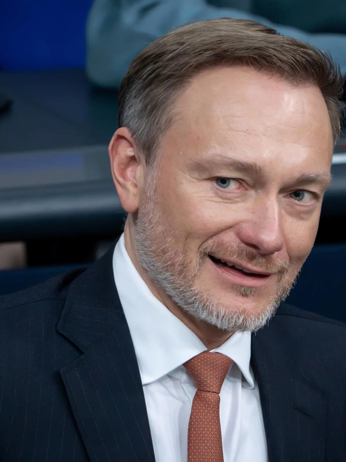 Deutscher Bundestag, 138. Plenarsitzung Christian Lindner Bundesfinanzminister Christian Lindner FDP im Portrait auf der Regierungsbank bei der 138. Sitzung des Deutschen Bundestag in Berlin, 17.11.2023 Berlin Berlin Deutschland *** German Bundestag, 138th plenary session Christian Lindner Federal Minister of Finance Christian Lindner FDP in portrait on the government bench at the 138th session of the German Bundestag in Berlin, 17 11 2023 Berlin Berlin Germany