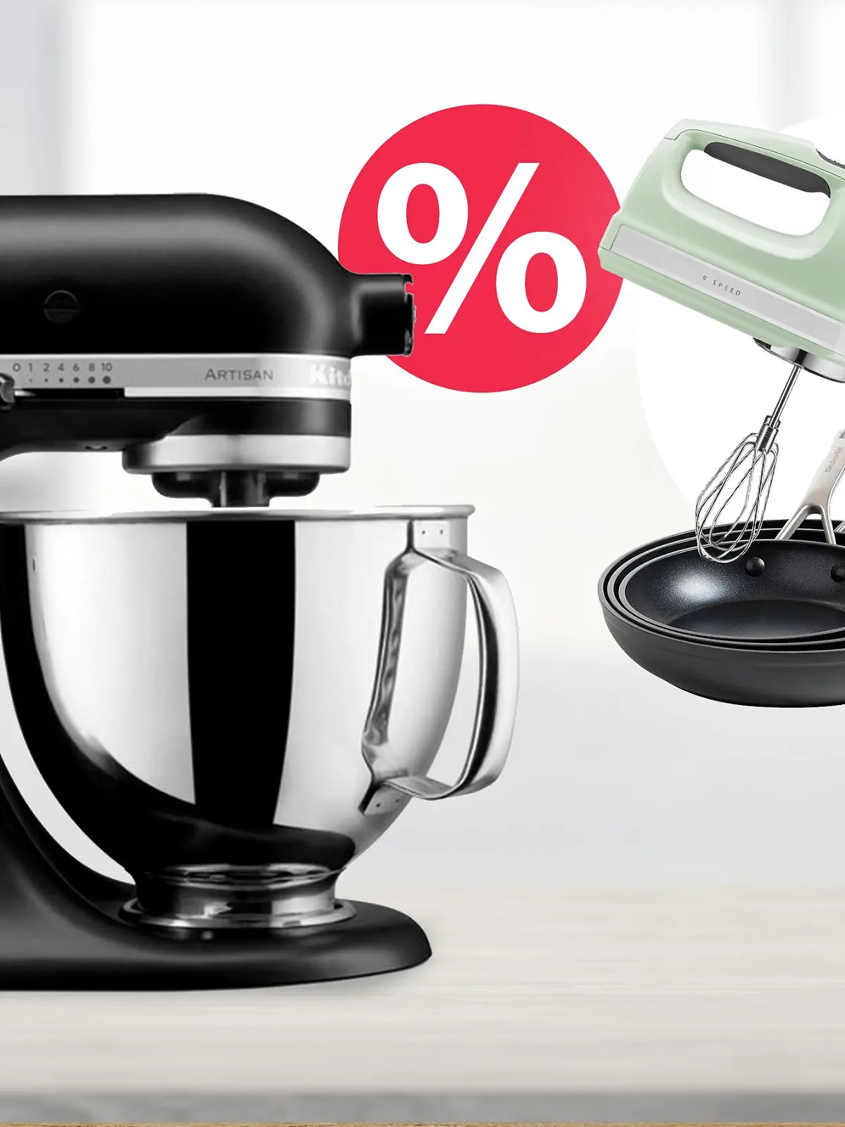 KitchenAid Artisan in Schwarz zum Black Friday.
