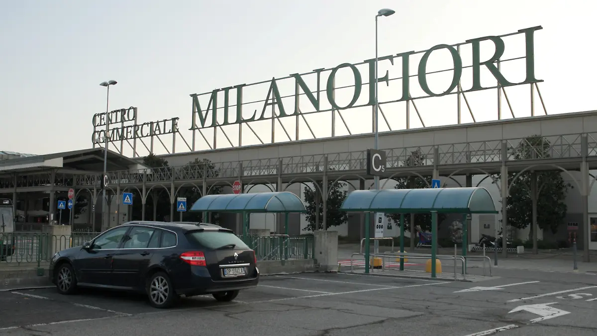 A screen grab taken from a video shows the site where several were injured, including Monza's football player Pablo Mari, after a stabbing incident in Assago, near Milan, Italy October 28, 2022. REUTERS/Alex Fraser